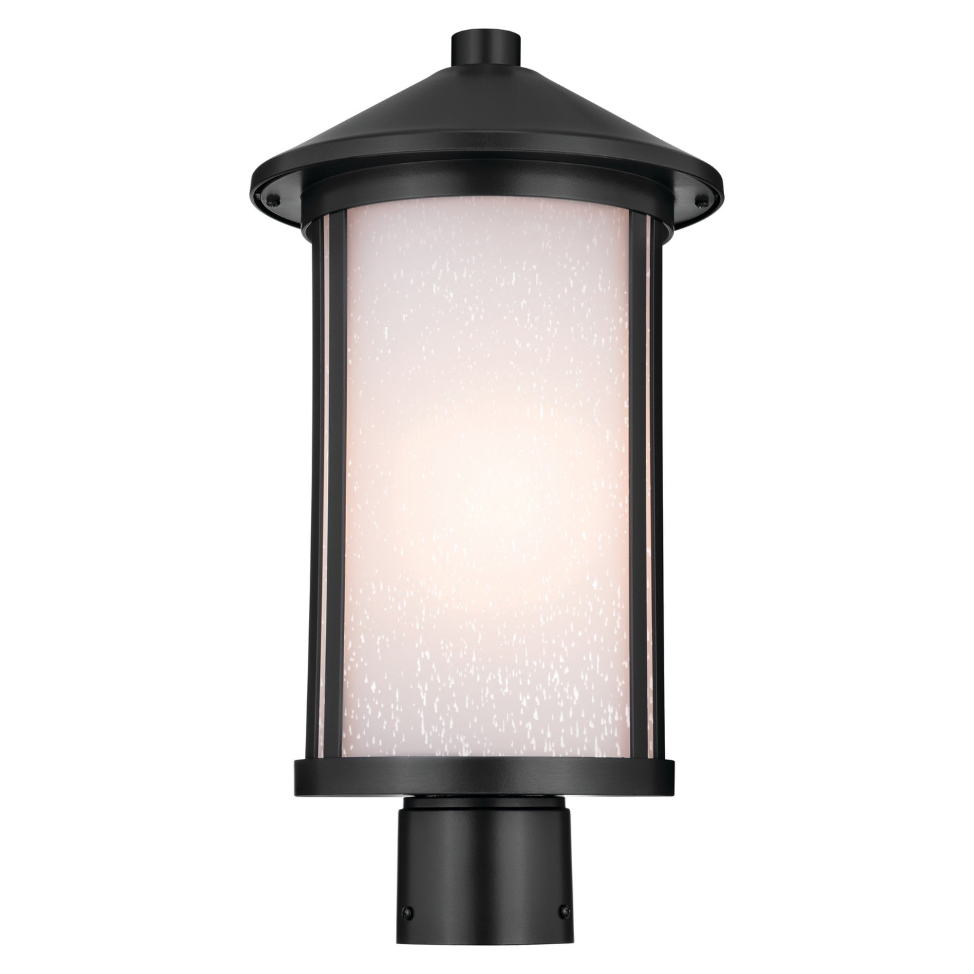 Lombard 17" Outdoor Post Light, Black Finish - Bees Lighting