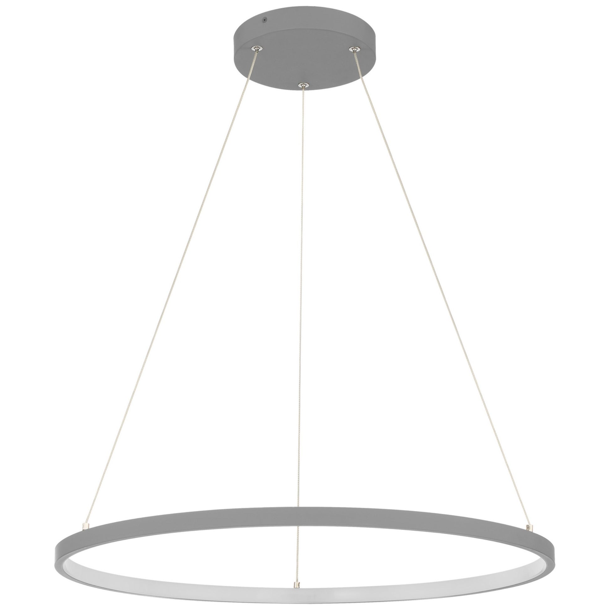 Anello 16" LED Pendant, Gray Finish - Bees Lighting