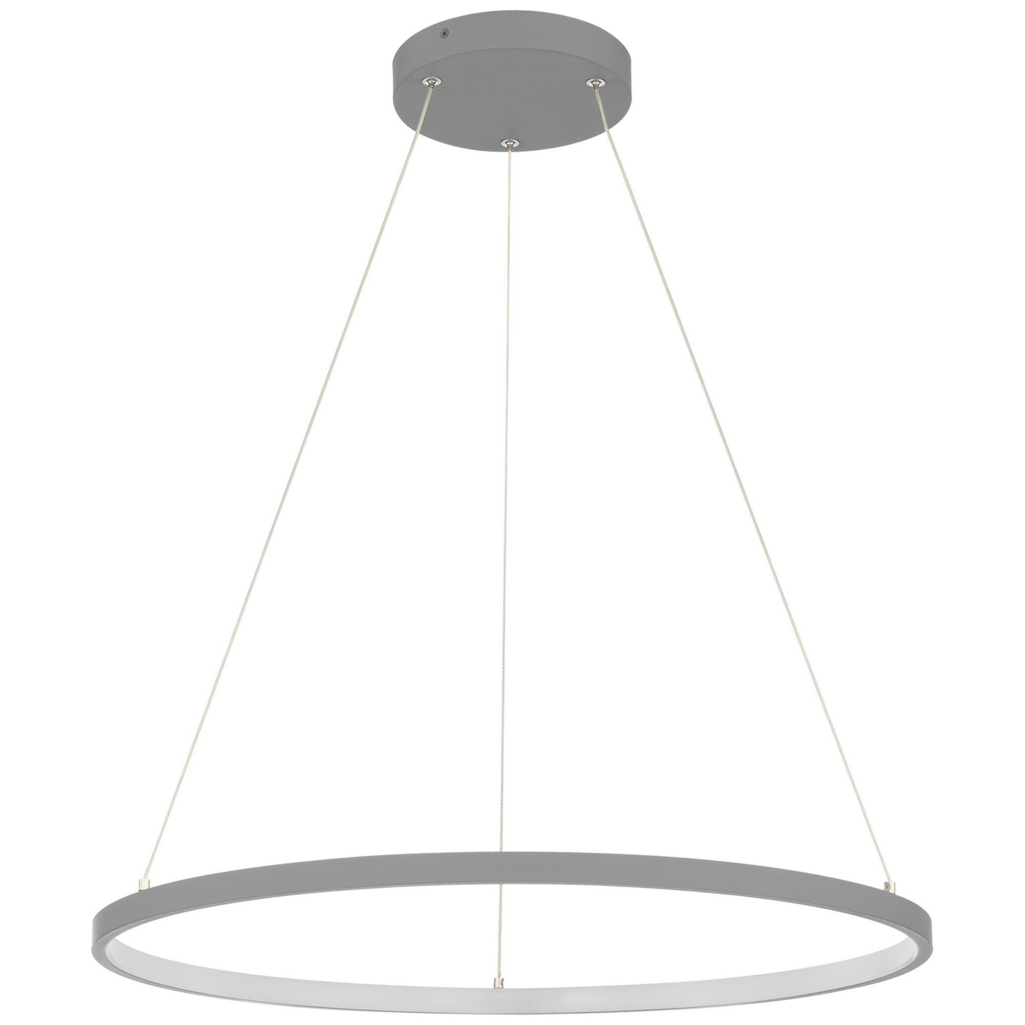 Anello 16" LED Pendant, Gray Finish - Bees Lighting