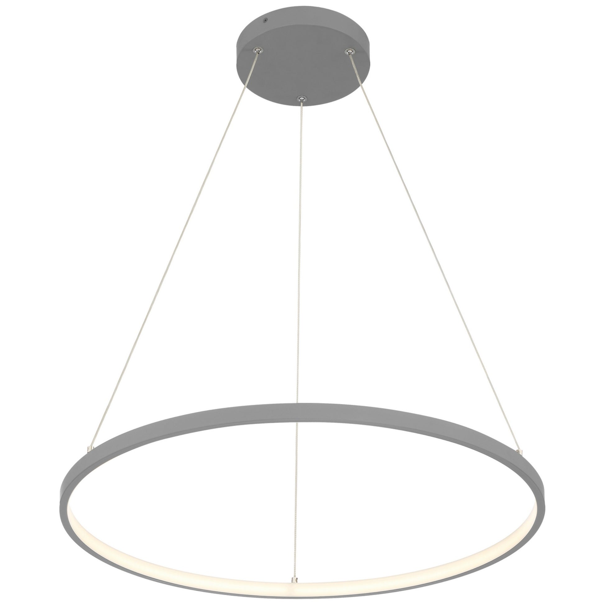 Anello 16" LED Pendant, Gray Finish - Bees Lighting