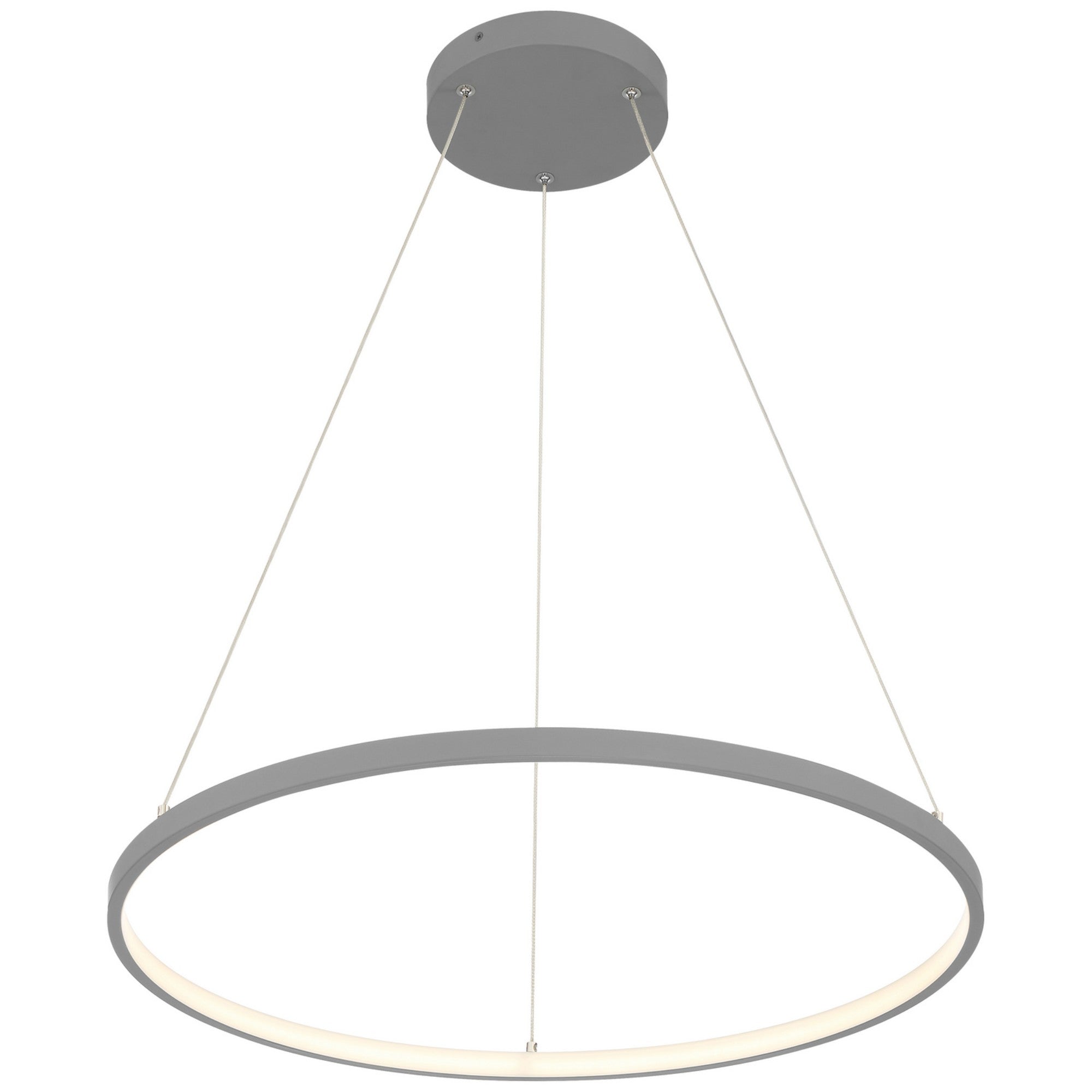 Anello 16" LED Pendant, Gray Finish - Bees Lighting