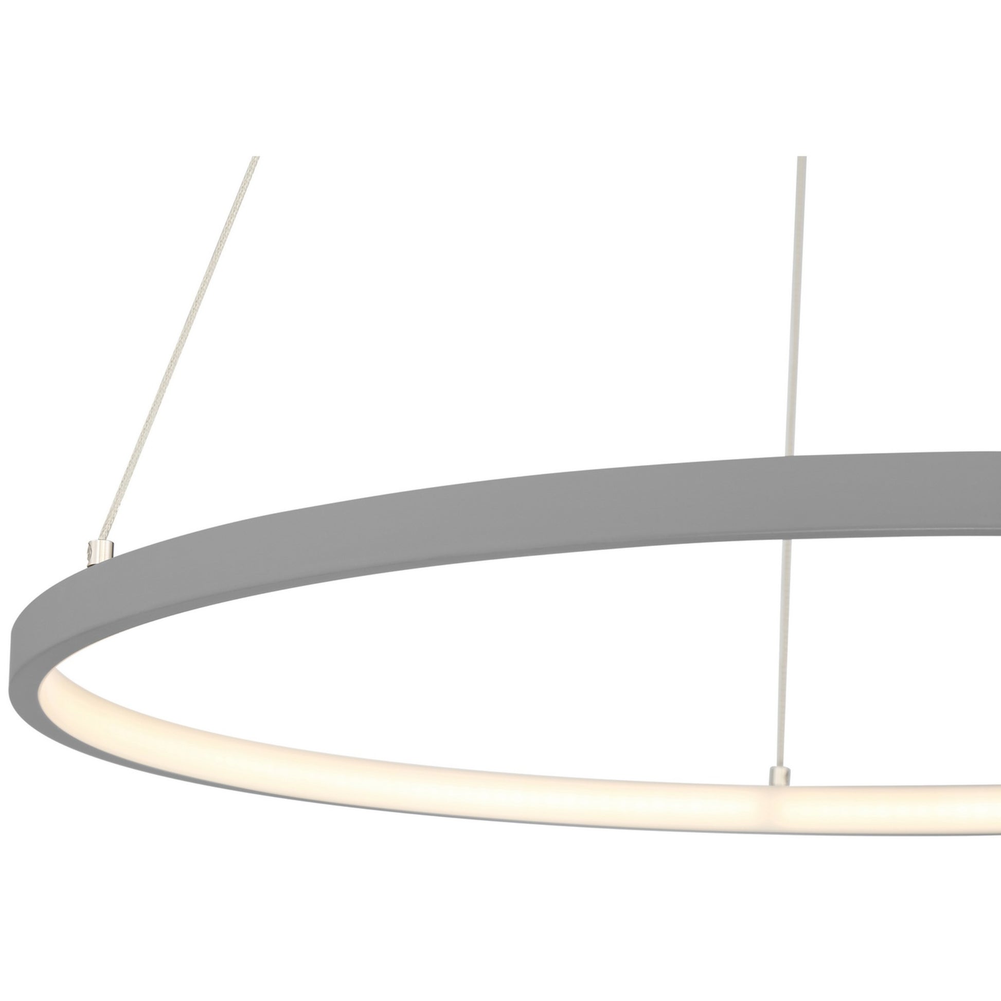 Anello 16" LED Pendant, Gray Finish - Bees Lighting