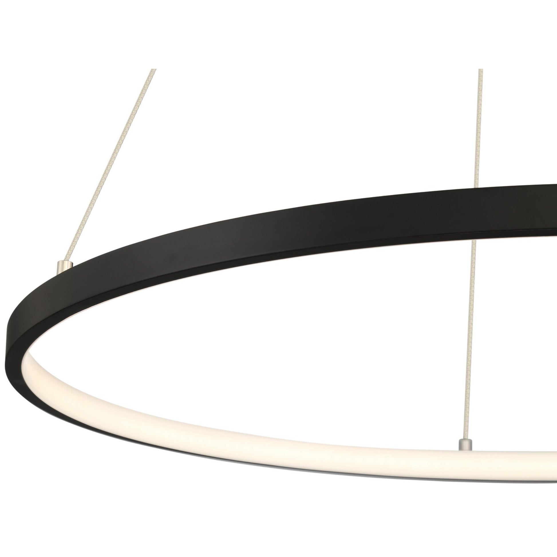 Anello 24" LED Pendant, Matte Black Finish - Bees Lighting
