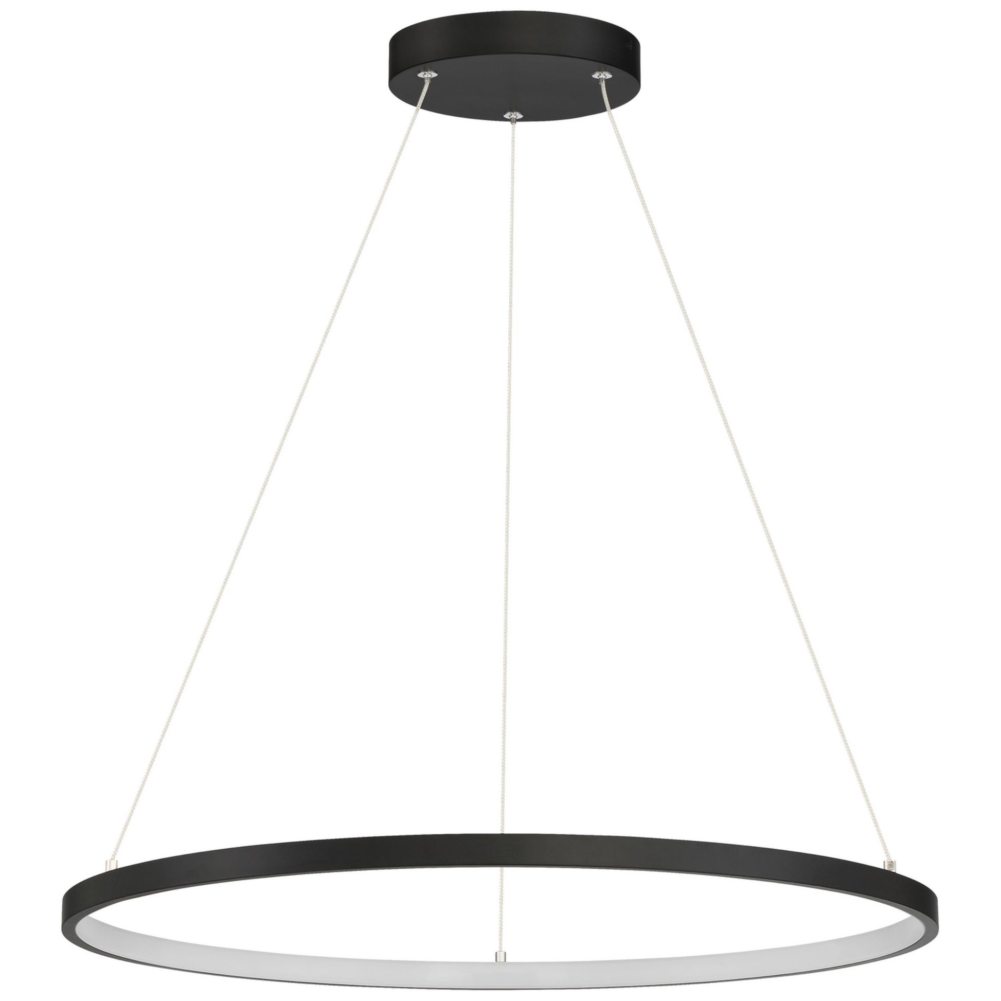 Anello 32" LED Pendant, Matte Black Finish - Bees Lighting