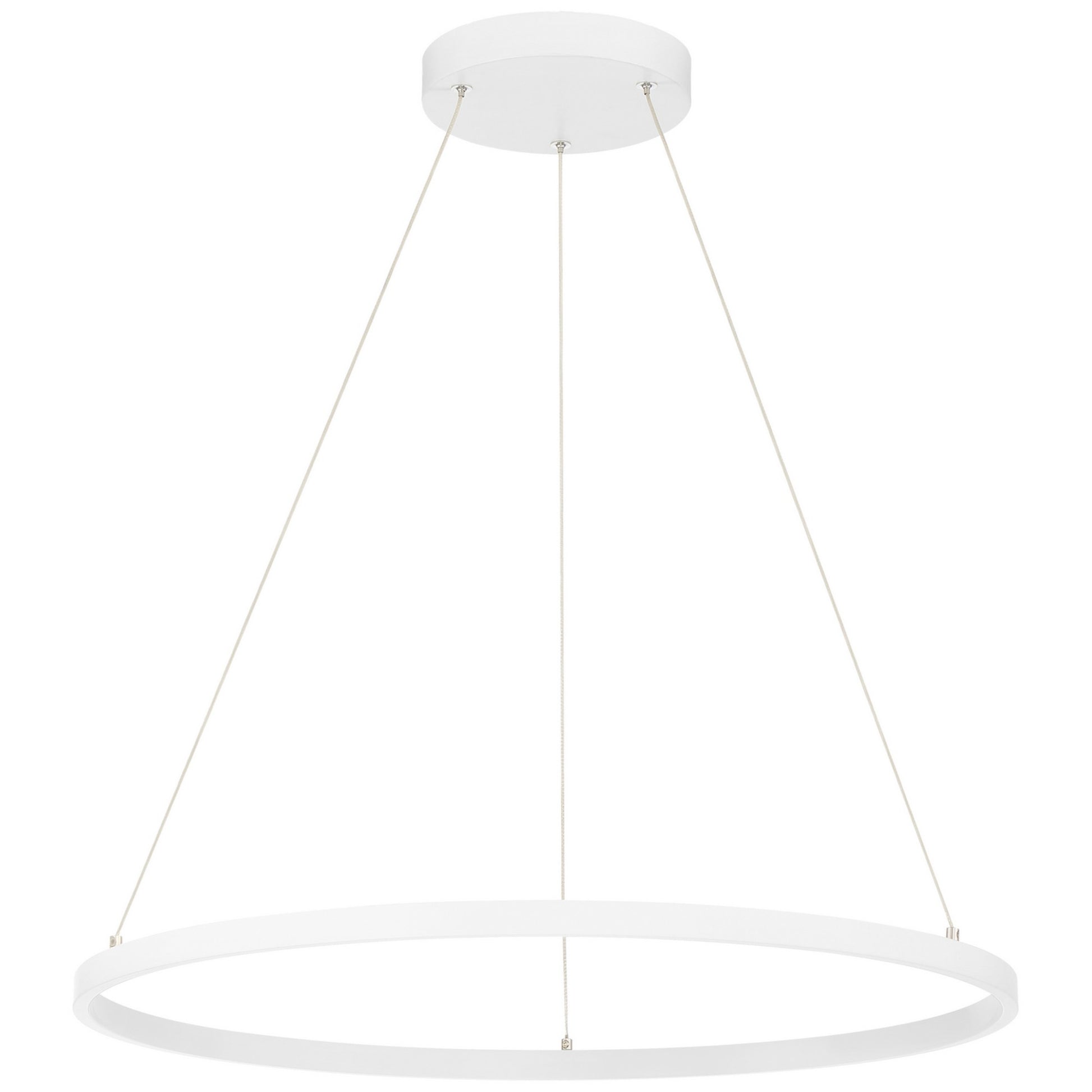 Anello 32" LED Pendant, Matte White Finish - Bees Lighting