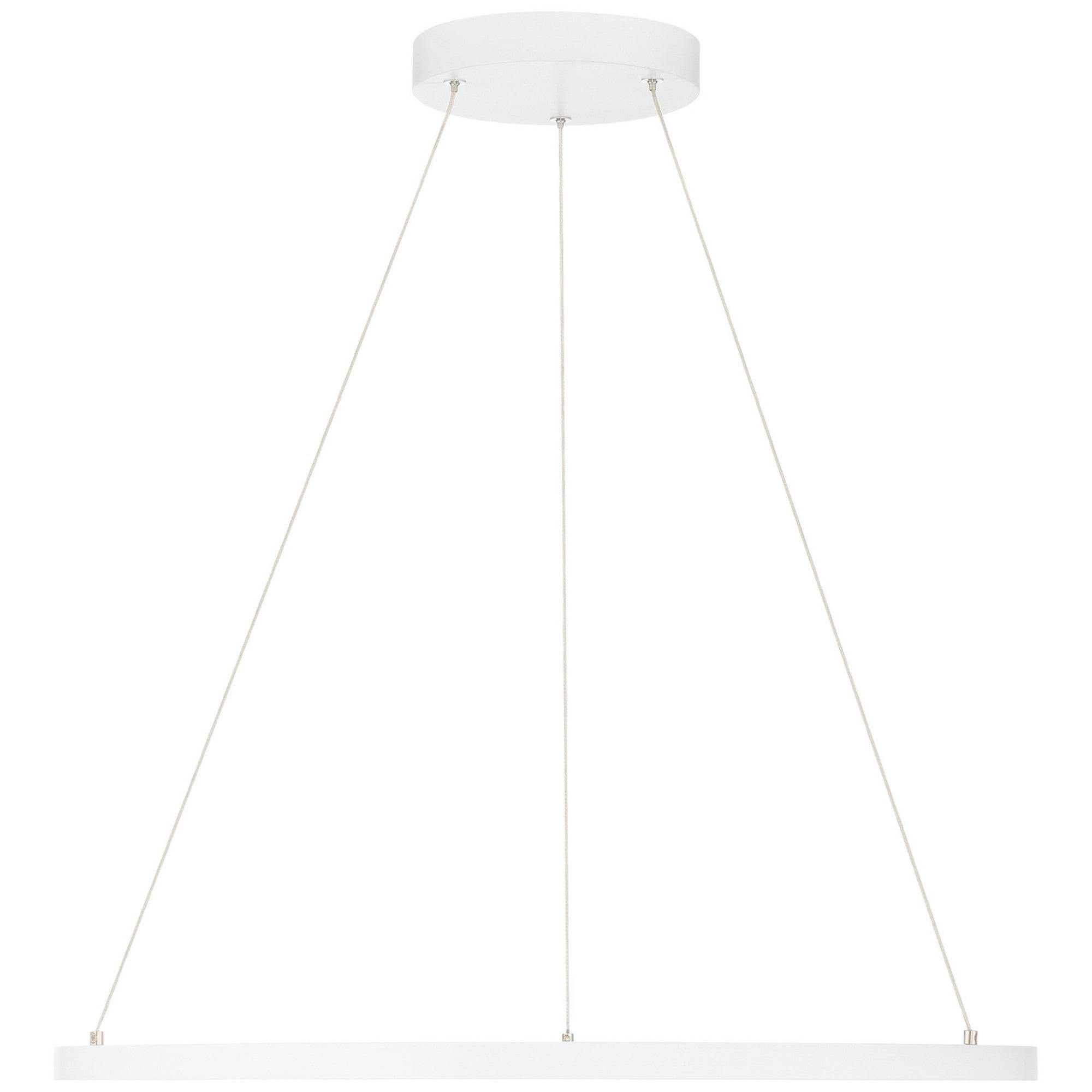 Anello 32" LED Pendant, Matte White Finish - Bees Lighting