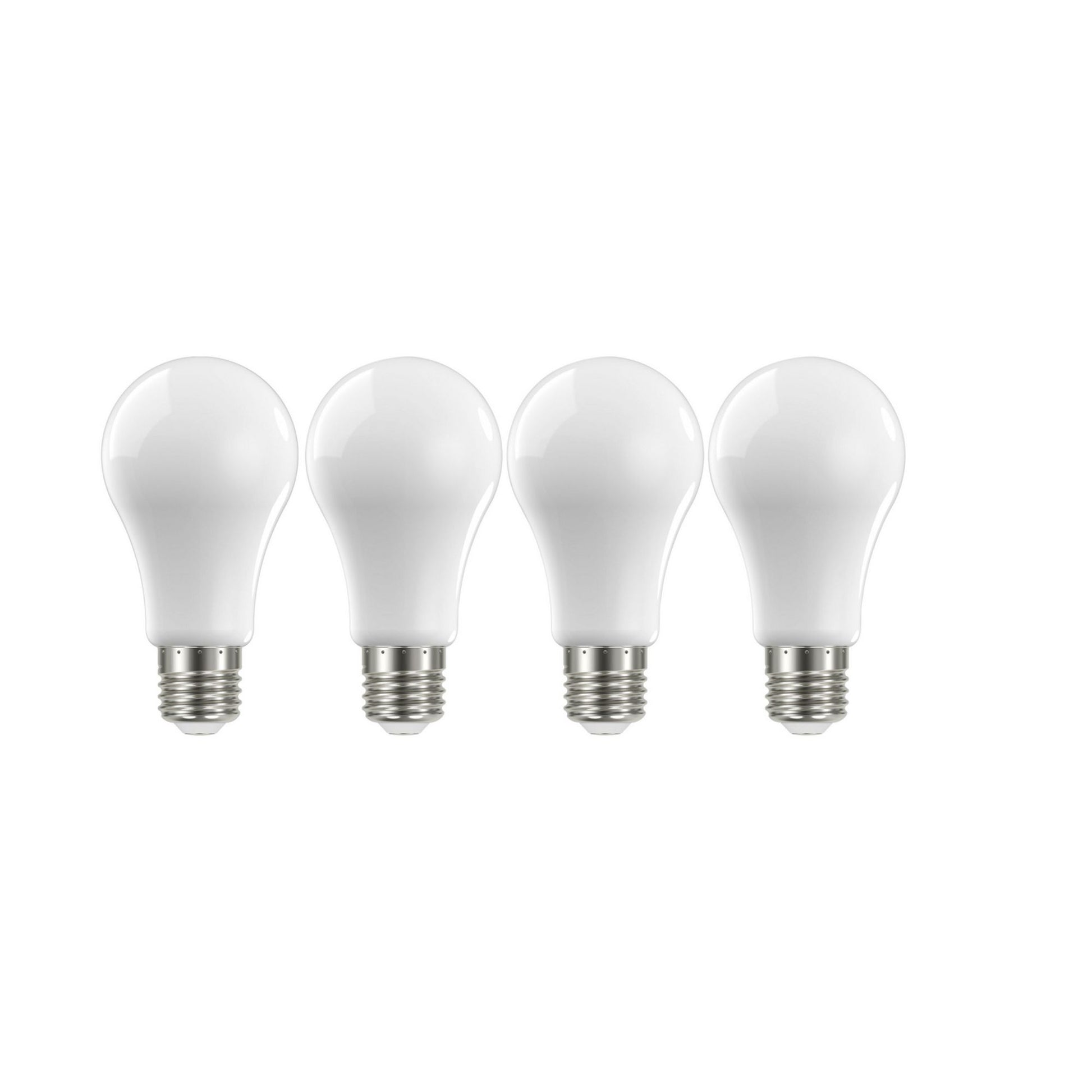 A19 LED Bulb, 100W Equivalent, 14 Watts, 1500 Lumens, 2700K, E26 Medium Base, Frosted, Pack of 4 - Bees Lighting