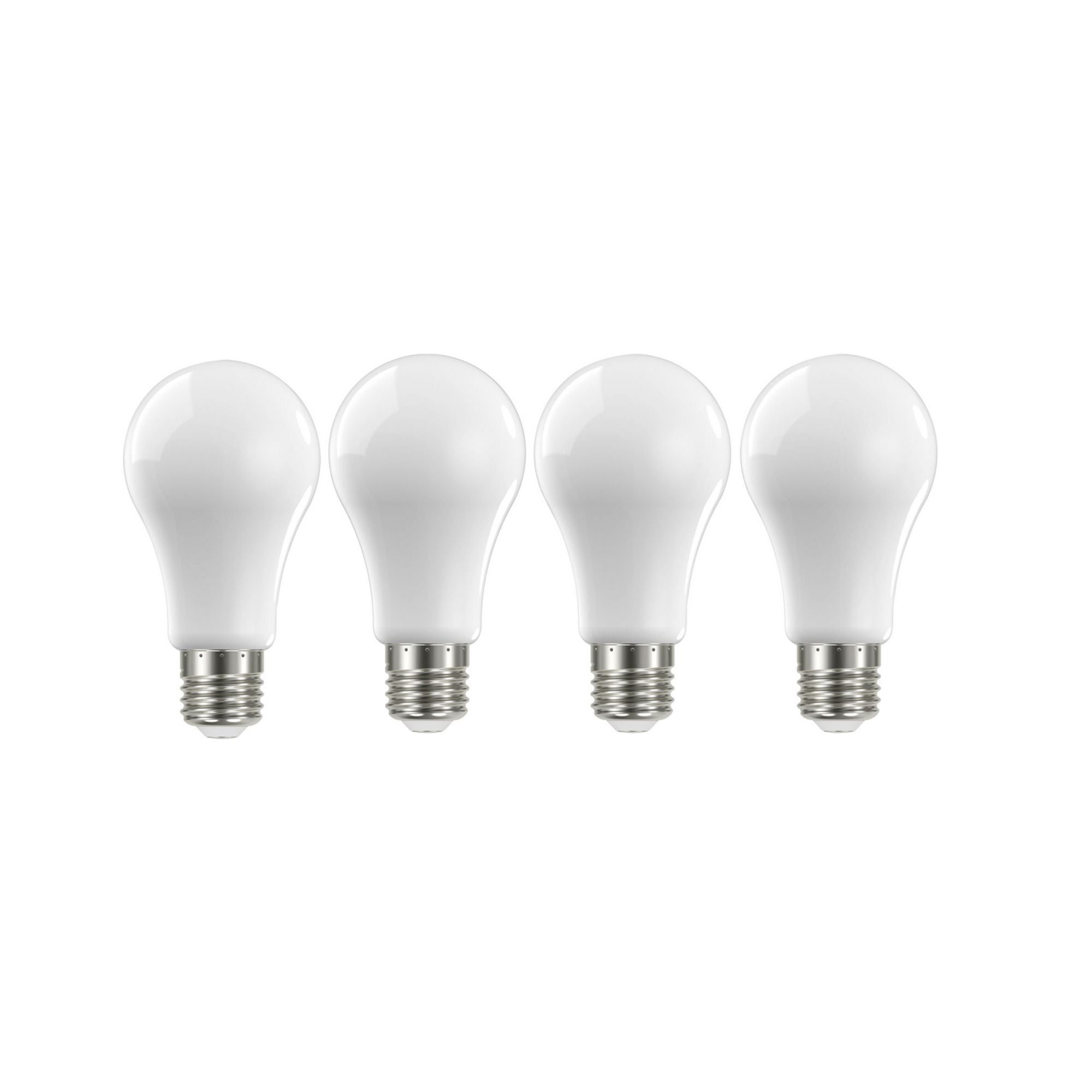 A19 LED Bulb, 100W Equivalent, 14 Watts, 1500 Lumens, 3000K, E26 Medium Base, Frosted, Pack of 4