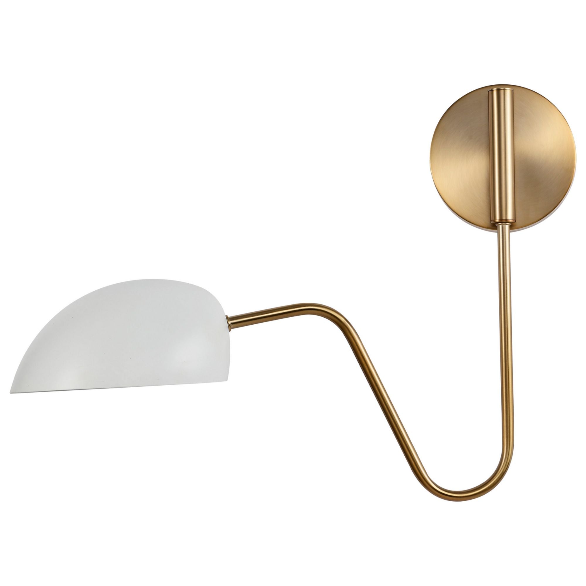 Trilby 16 In.Swing Arm Wall Sconce White Finish