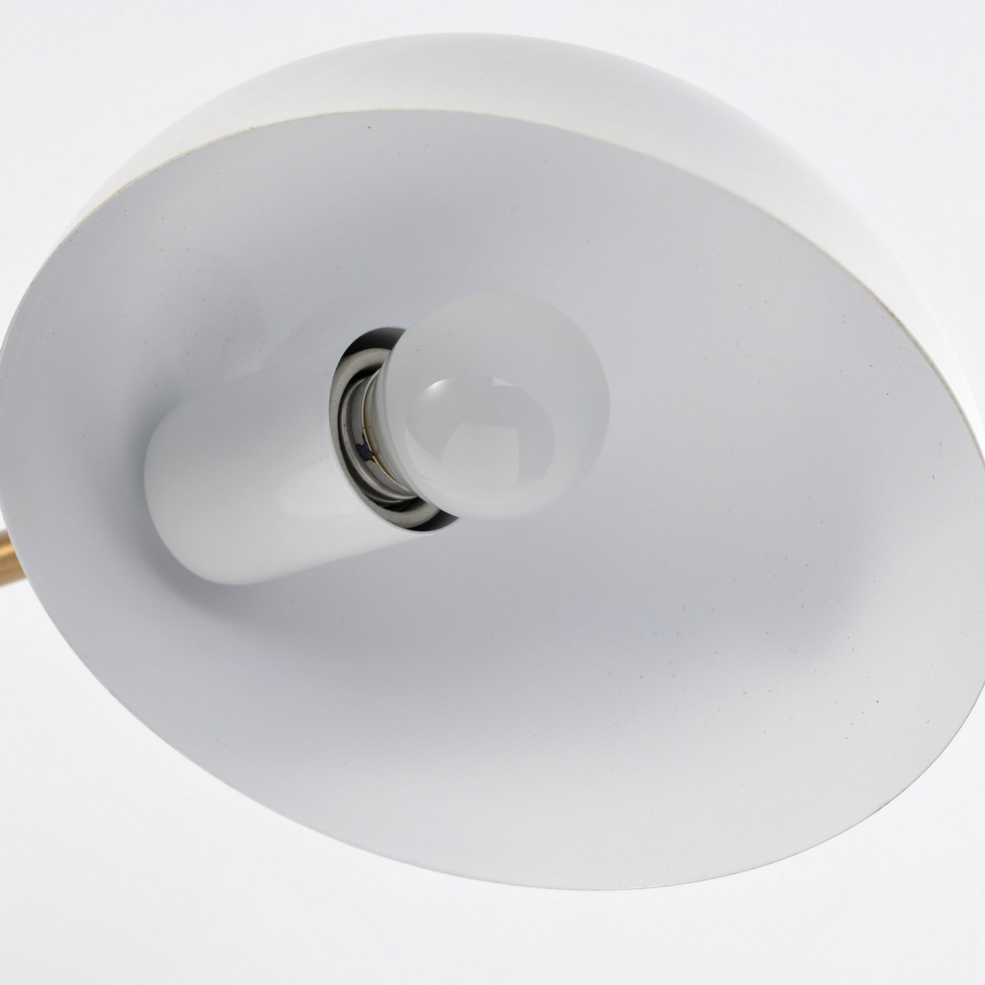 Trilby 16" Swing Arm Wall Sconce, White Finish - Bees Lighting