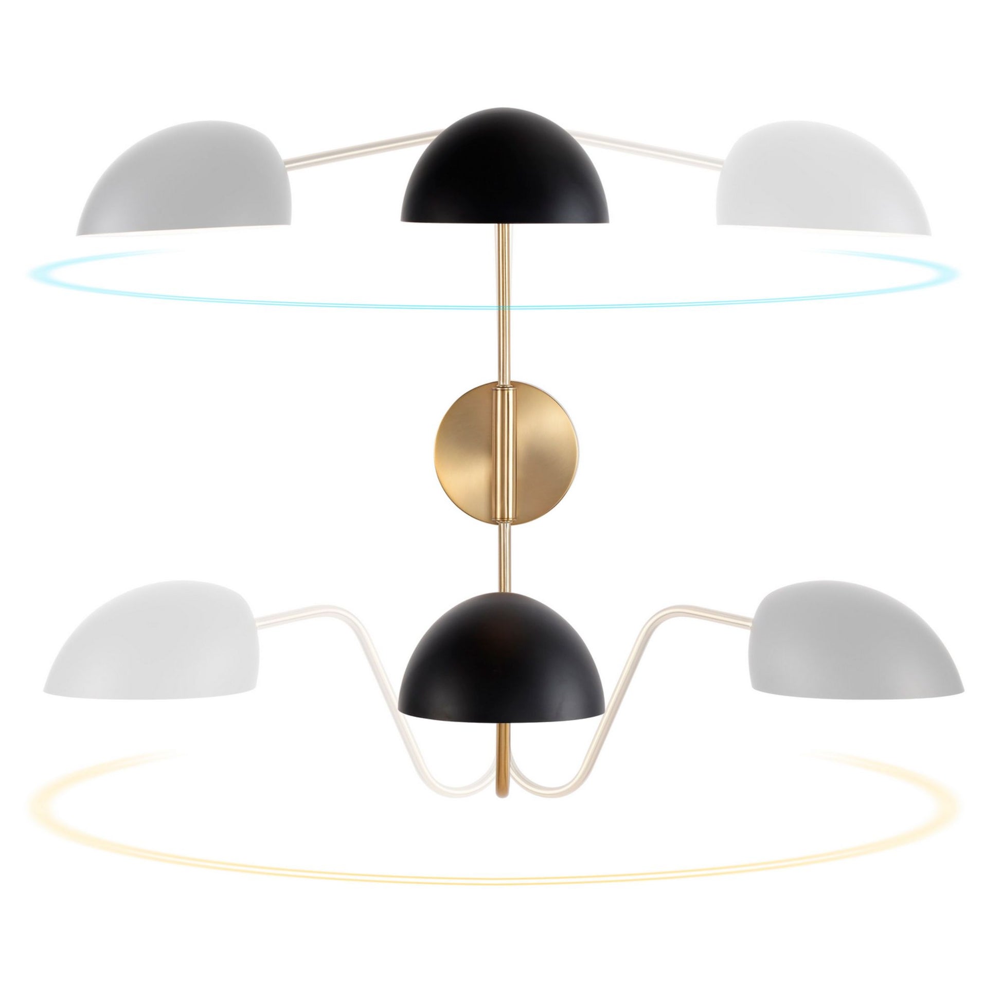 Trilby 25" Swing Arm Wall Sconce, Black Finish - Bees Lighting