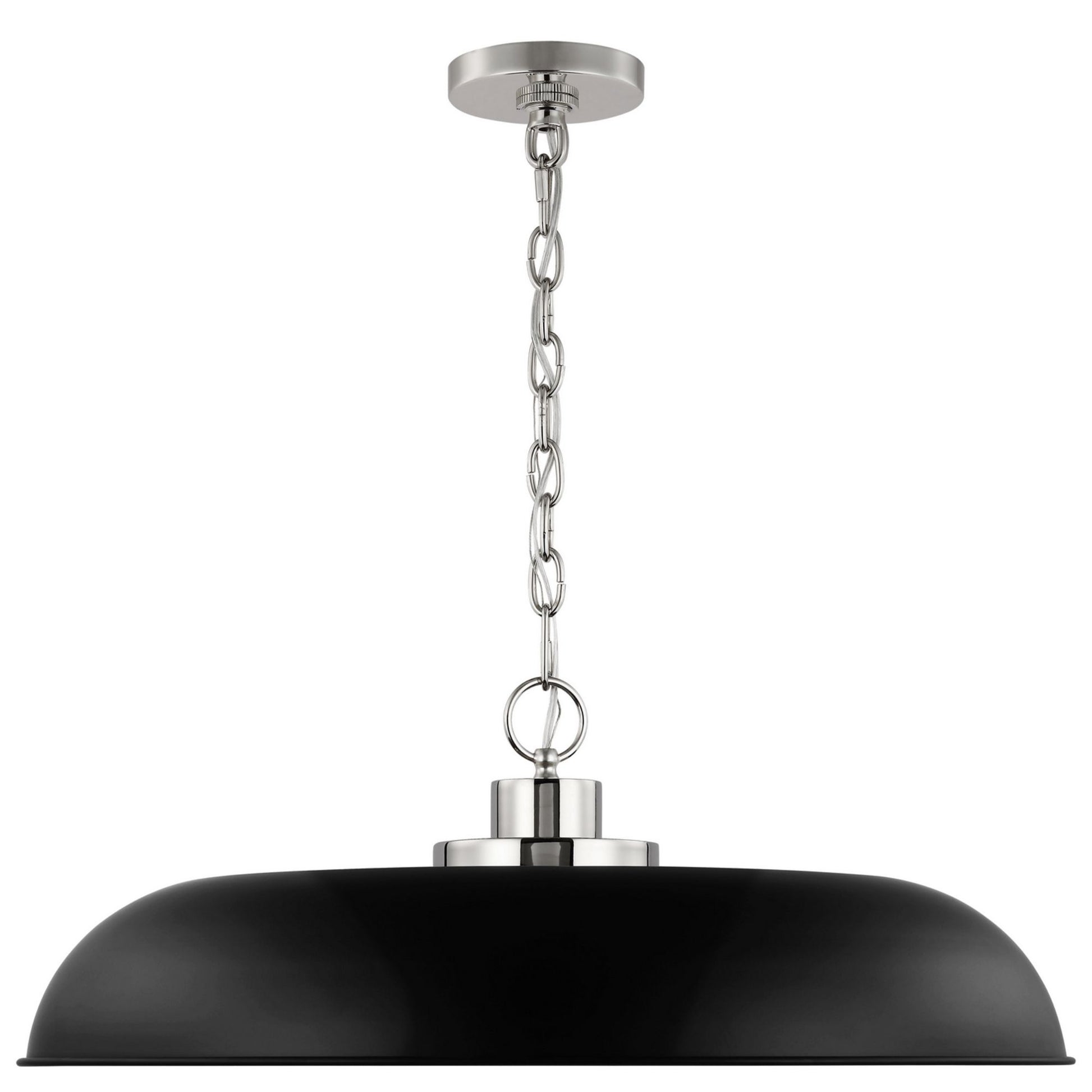 Colony 24" Pendant, Matte Black / Polished Nickel Finish - Bees Lighting