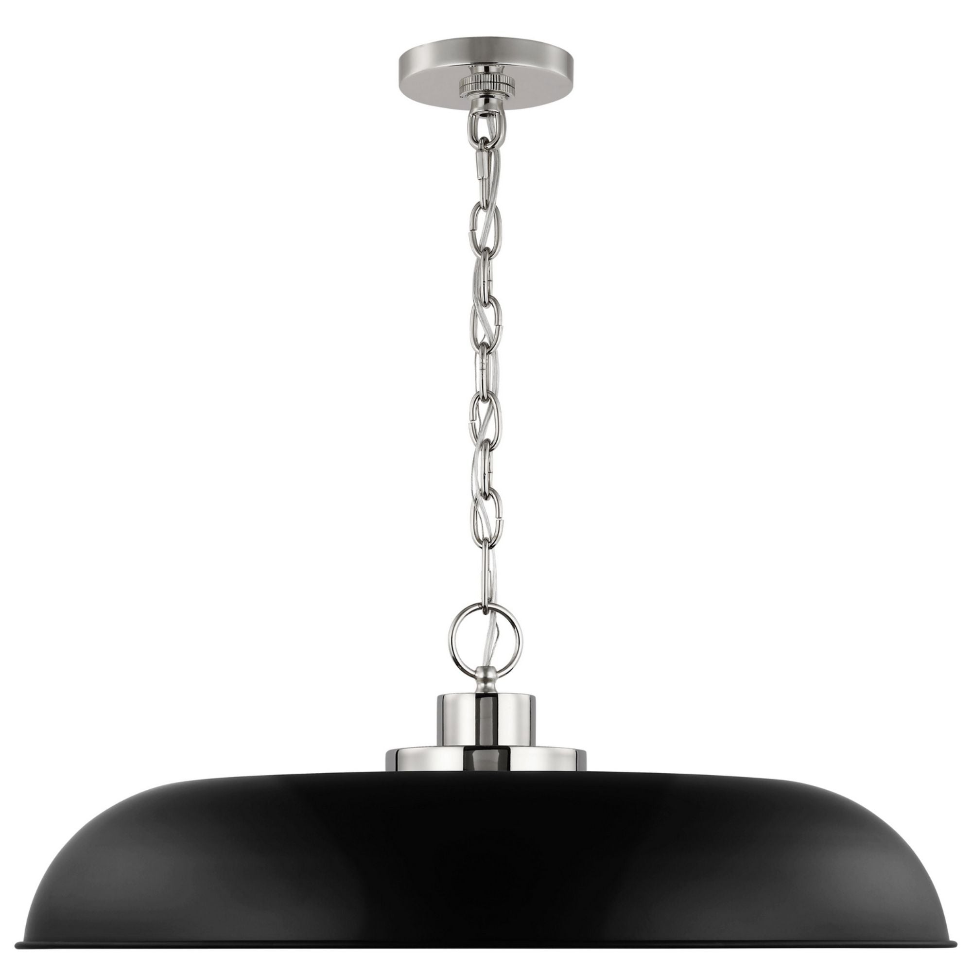 Colony 24" Pendant, Matte Black / Polished Nickel Finish - Bees Lighting