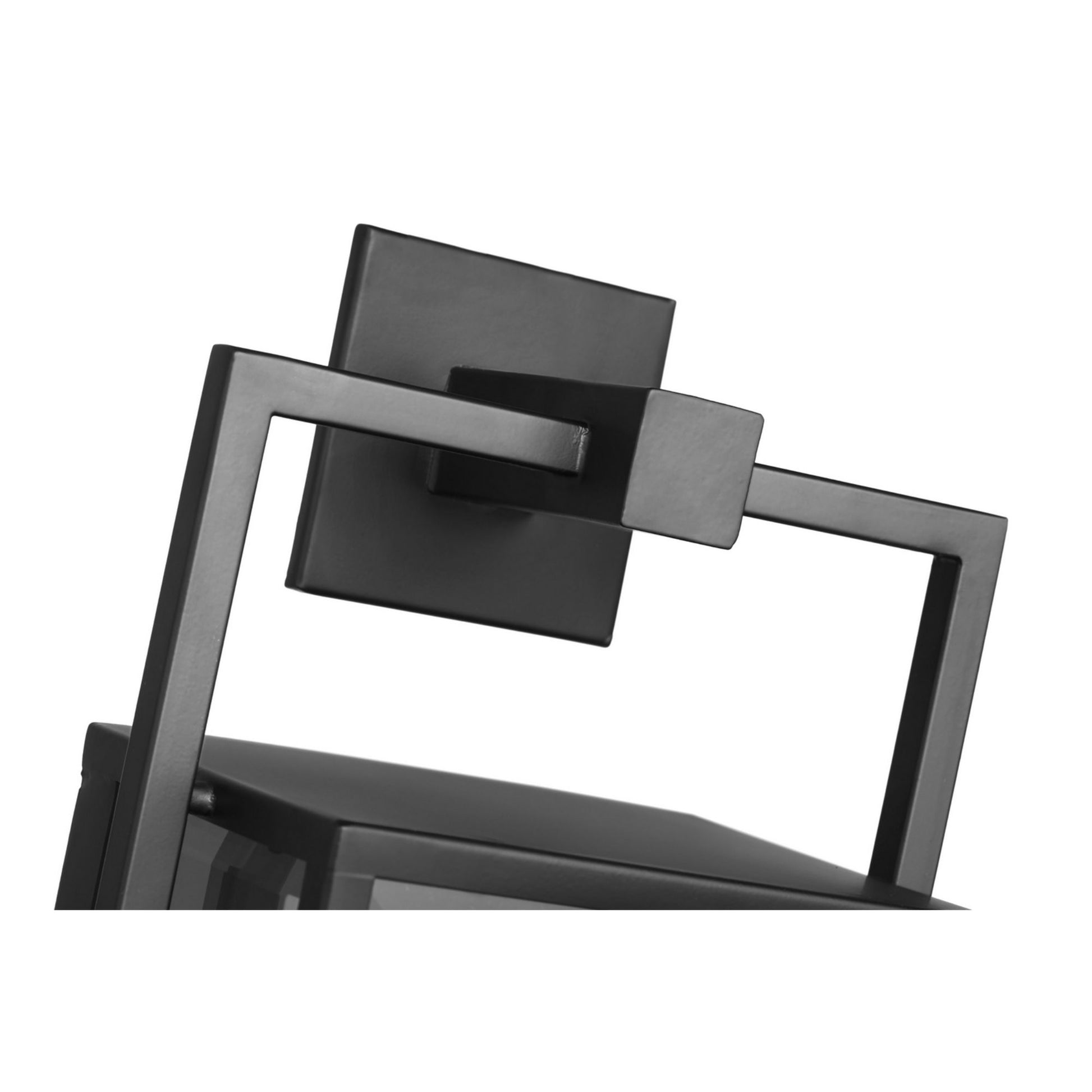 Exhibit 14" Wall Lantern, Matte Black Finish - Bees Lighting