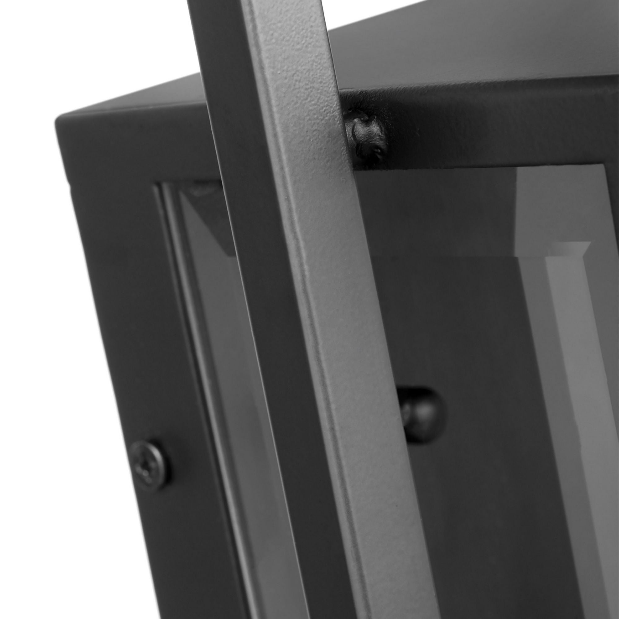 Exhibit 17" Wall Lantern, Matte Black Finish - Bees Lighting