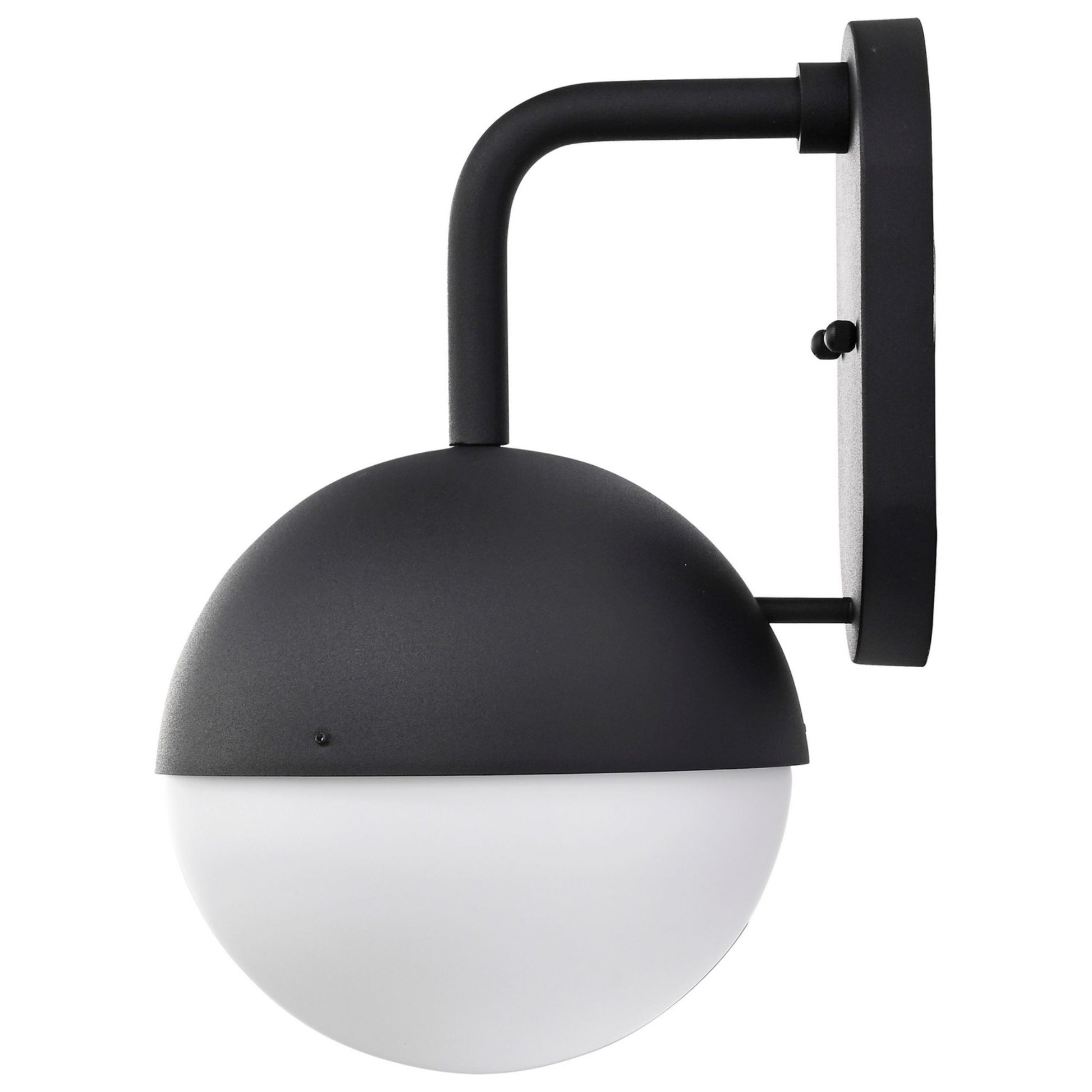 Atmosphere 14" LED Wall Lantern, Black Finish, Opal Glass - Bees Lighting