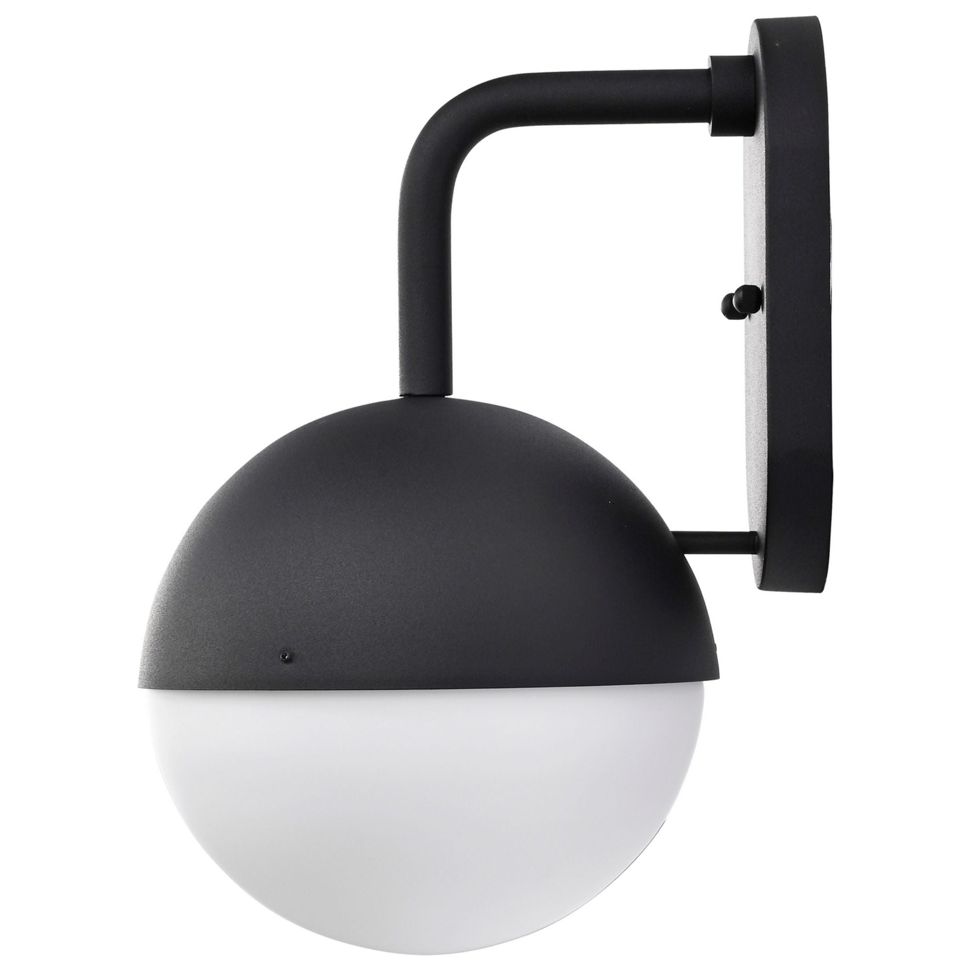 Atmosphere 14" LED Wall Lantern, Black Finish, Opal Glass - Bees Lighting