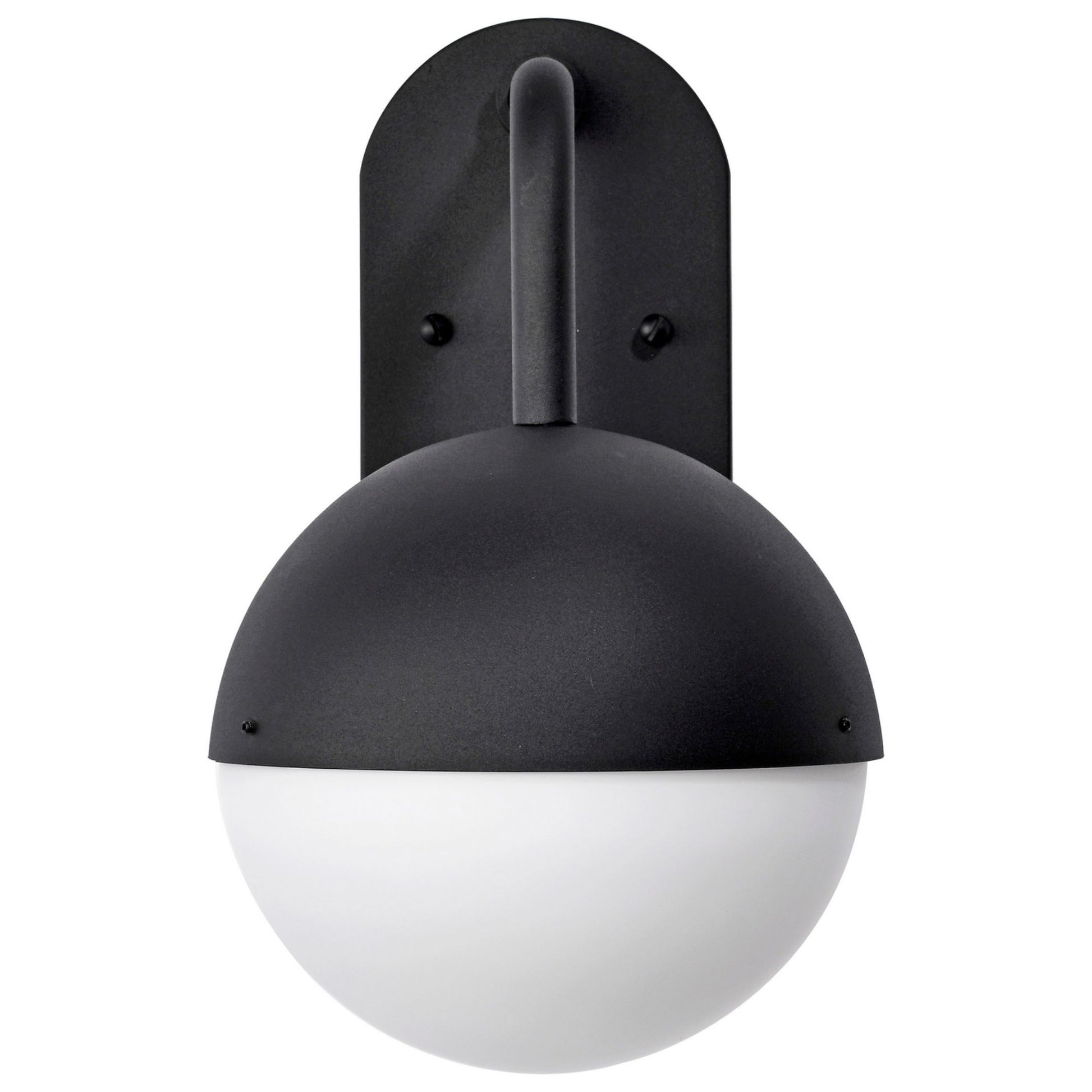 Atmosphere 14" LED Wall Lantern, Black Finish, Opal Glass - Bees Lighting