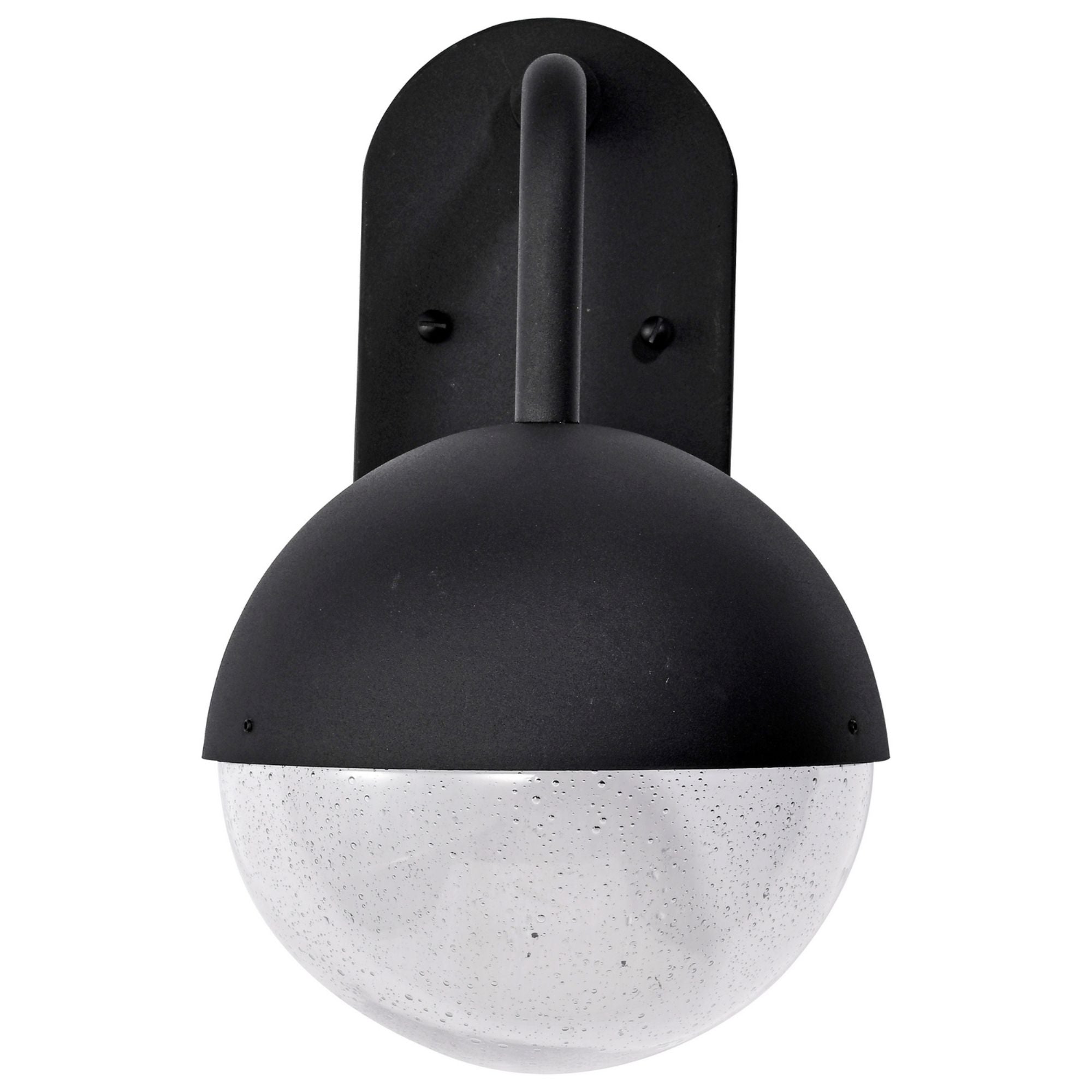 Atmosphere 14" LED Wall Lantern, Black Finish, Seeded Glass - Bees Lighting