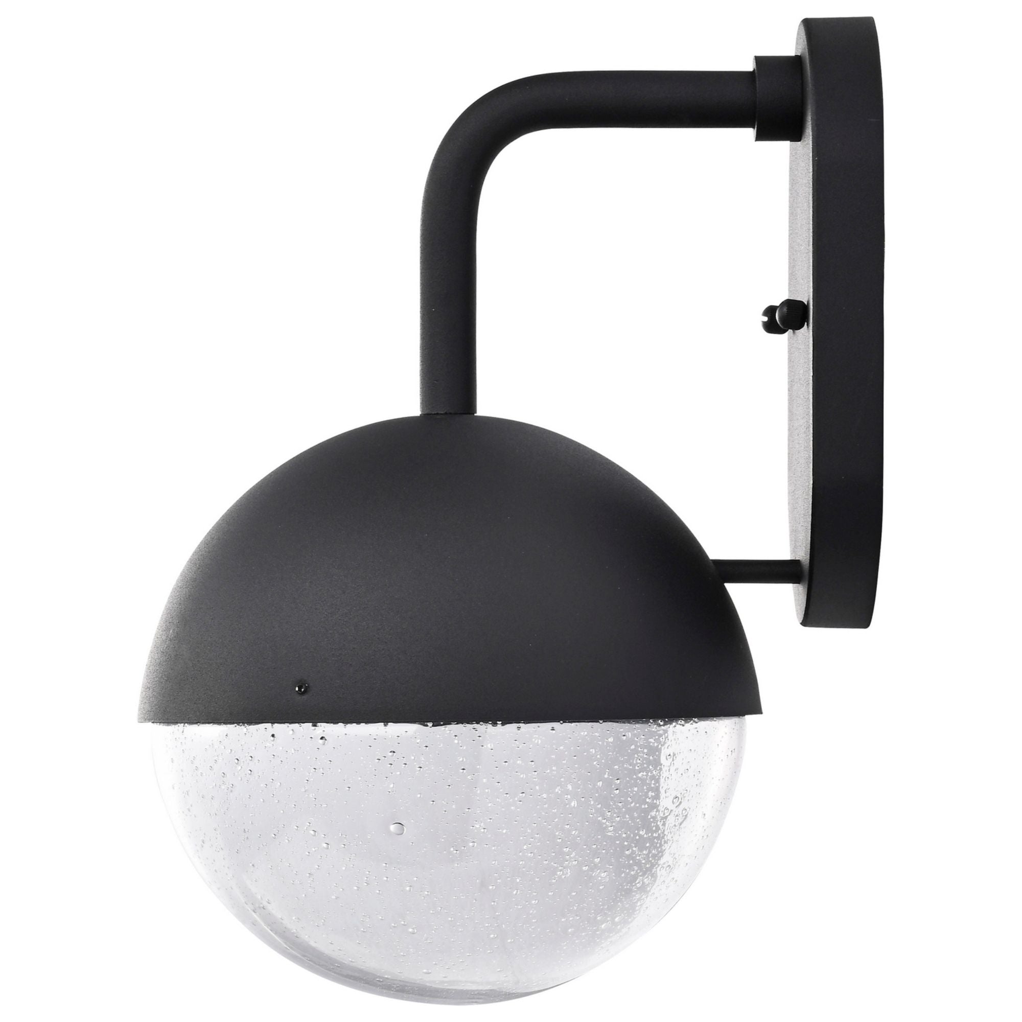 Atmosphere 14" LED Wall Lantern, Black Finish, Seeded Glass - Bees Lighting