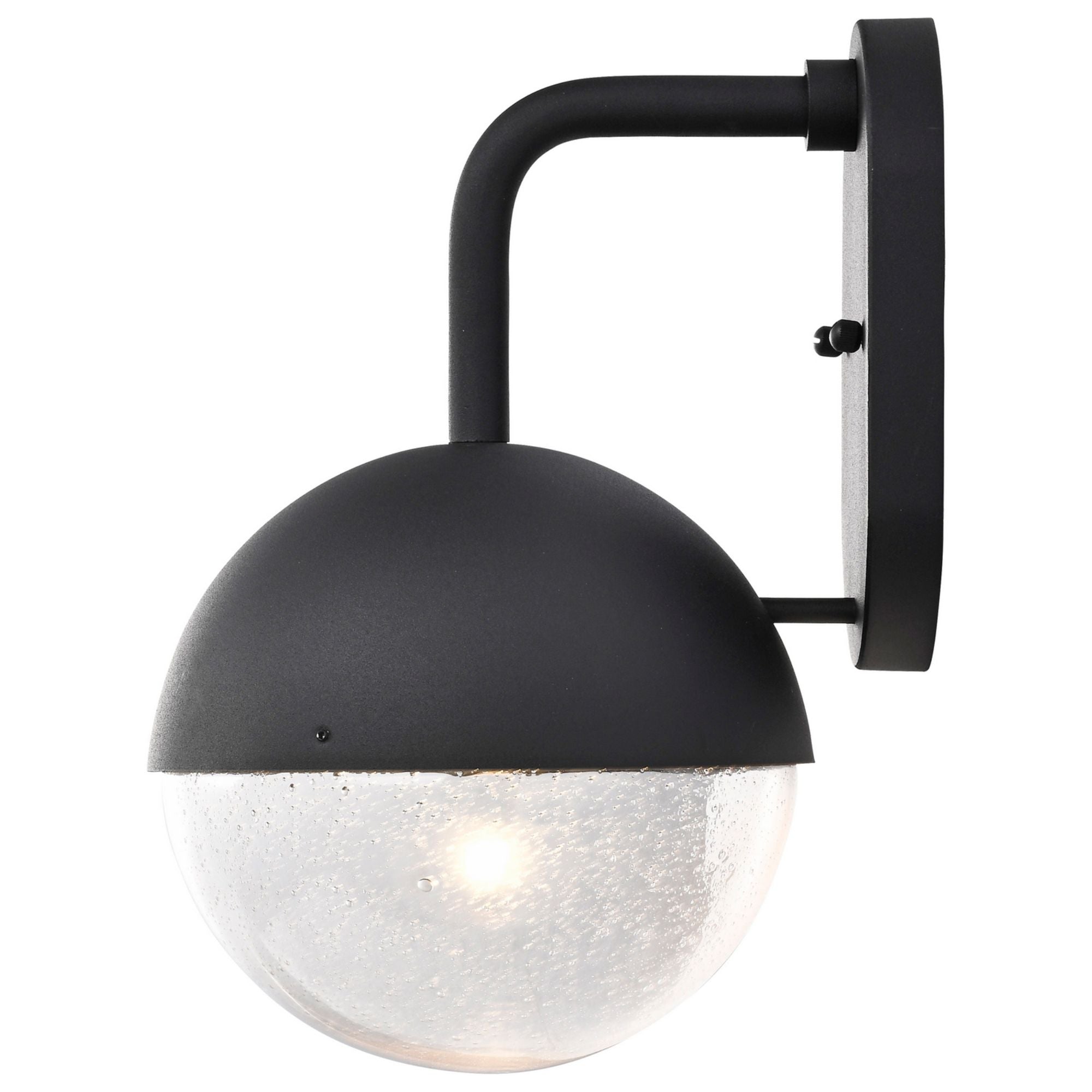 Atmosphere 14" LED Wall Lantern, Black Finish, Seeded Glass - Bees Lighting