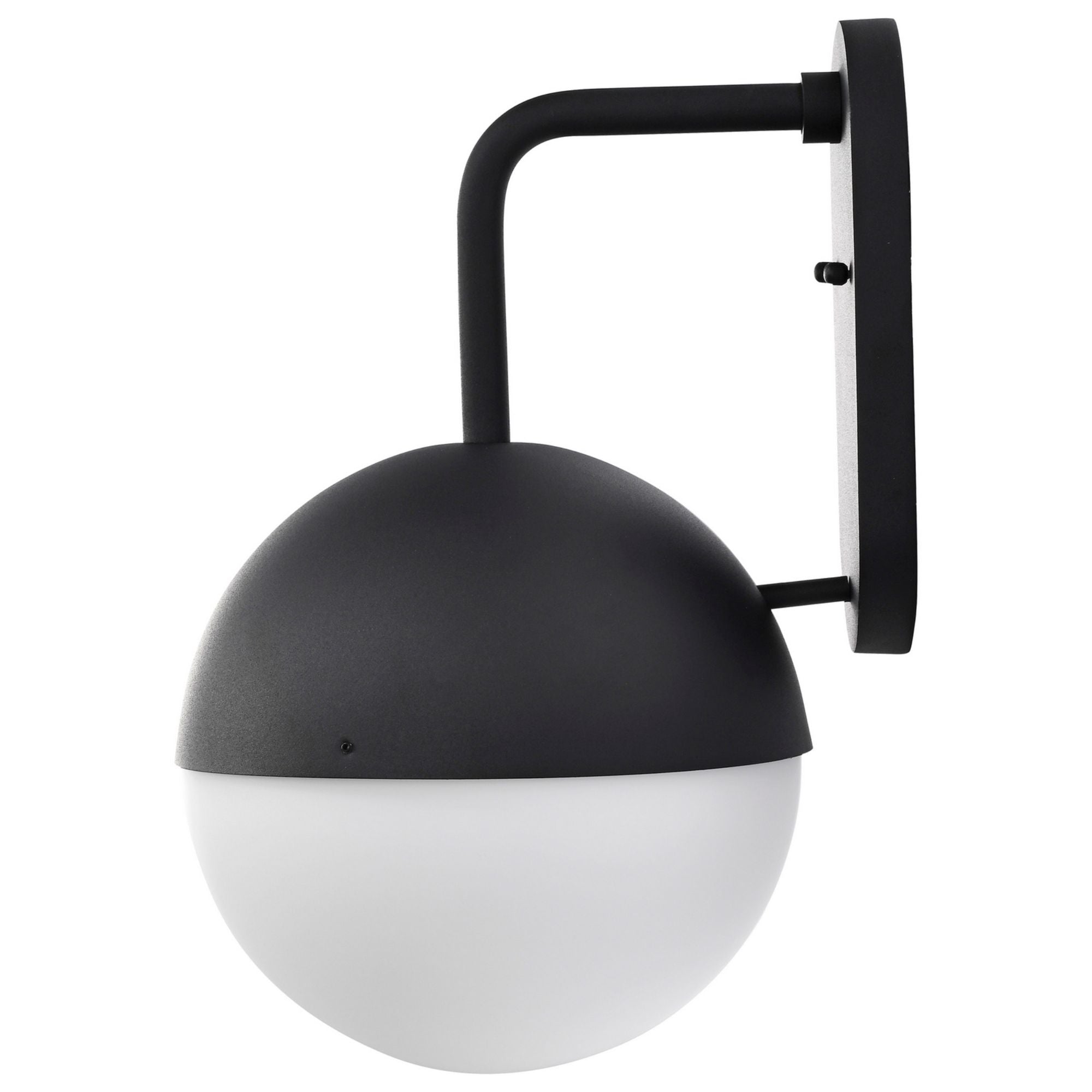 Atmosphere 17" LED Wall Lantern, Black Finish, Opal Glass - Bees Lighting