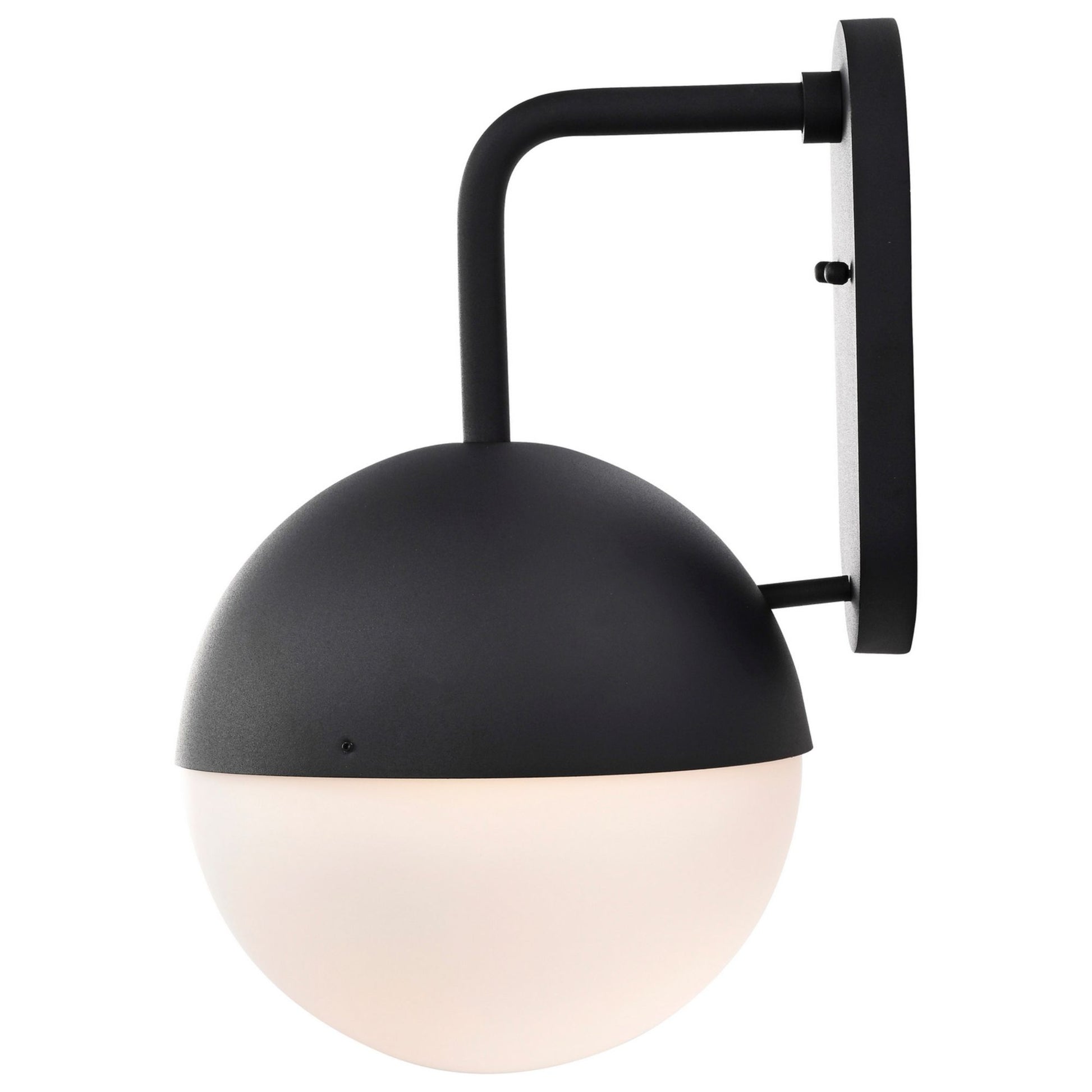 Atmosphere 17" LED Wall Lantern, Black Finish, Opal Glass - Bees Lighting