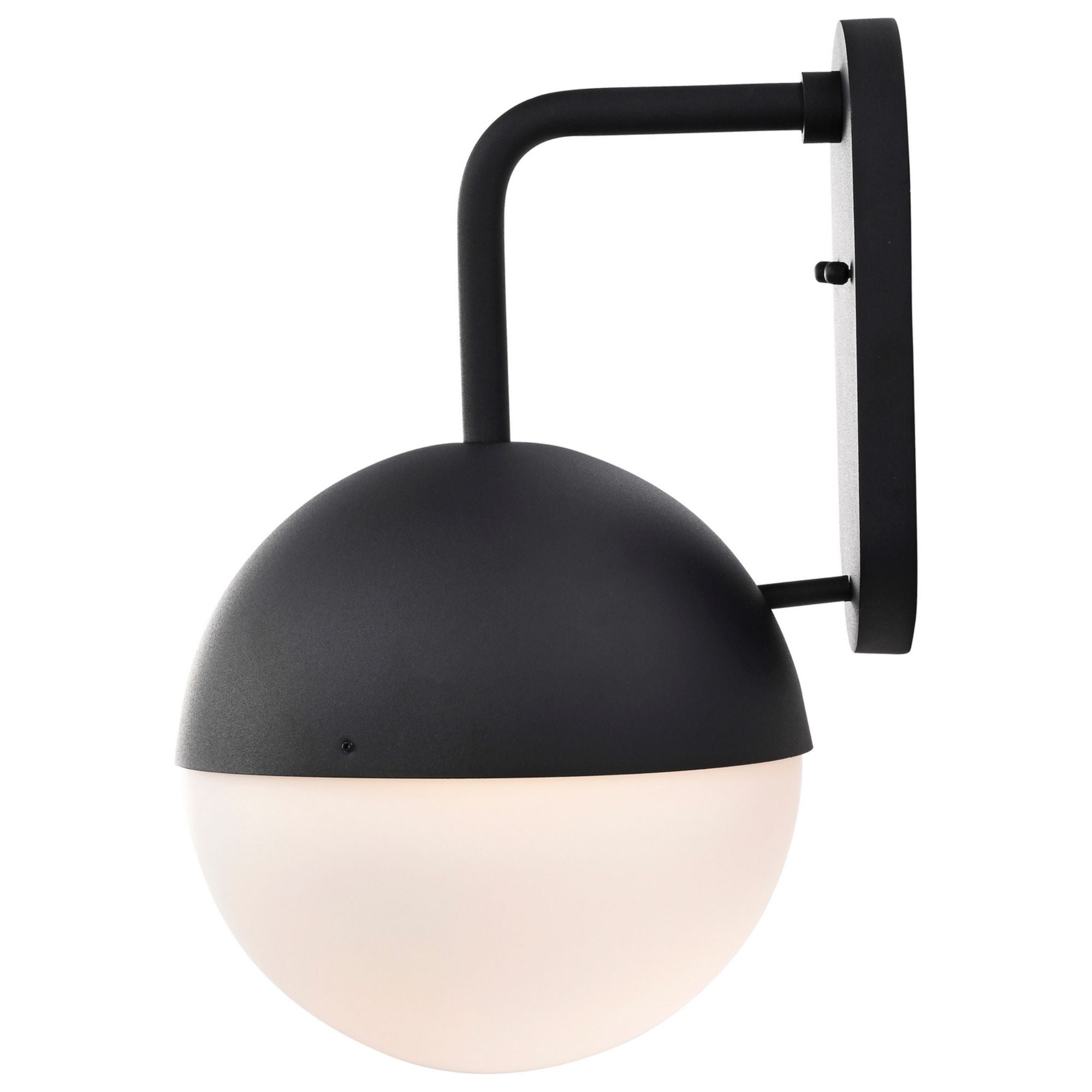 Atmosphere 17" LED Wall Lantern, Black Finish, Opal Glass - Bees Lighting