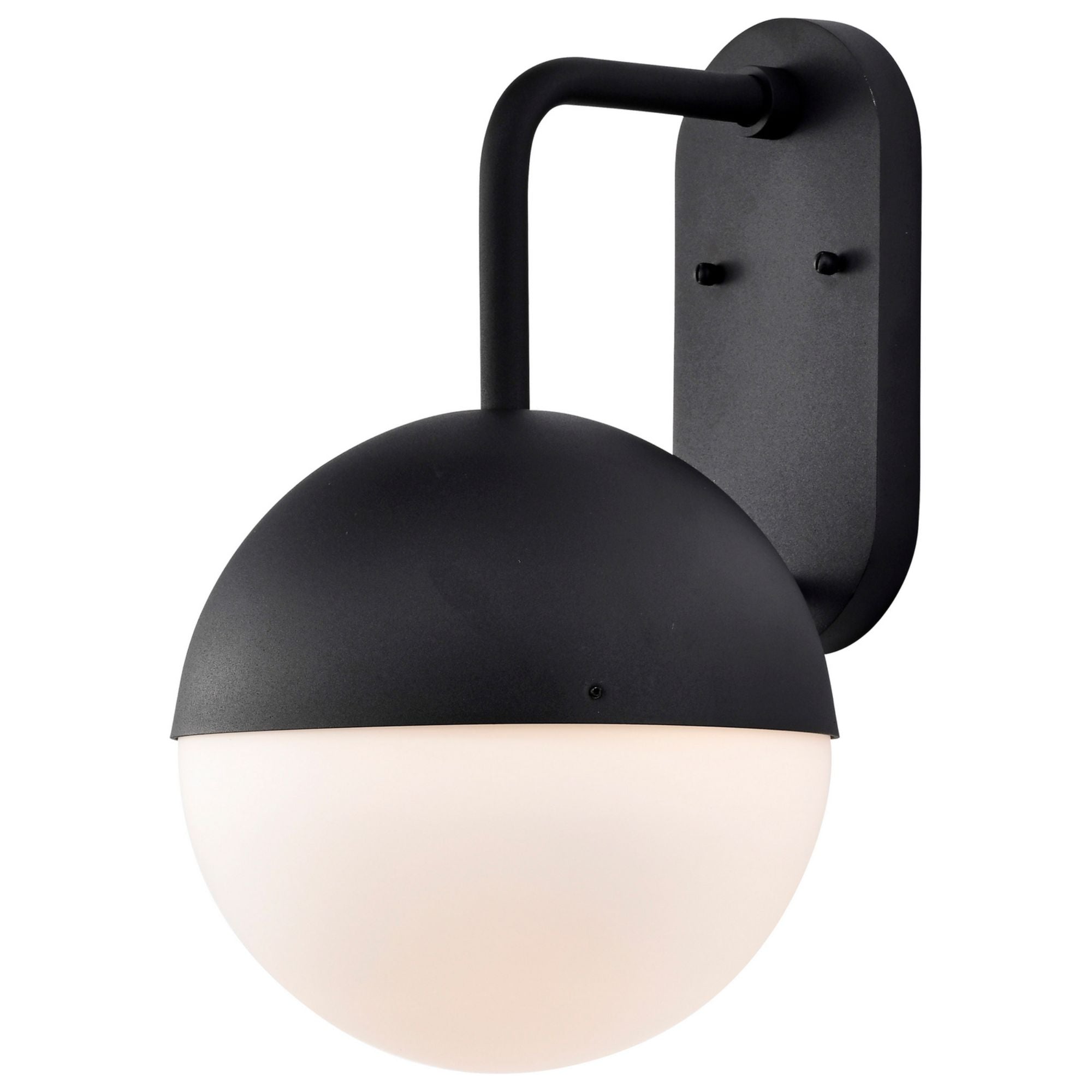 Atmosphere 17" LED Wall Lantern, Black Finish, Opal Glass - Bees Lighting