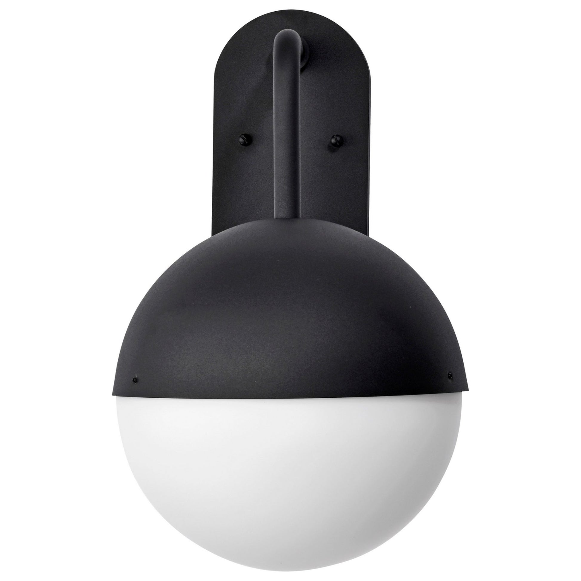 Atmosphere 17" LED Wall Lantern, Black Finish, Opal Glass - Bees Lighting