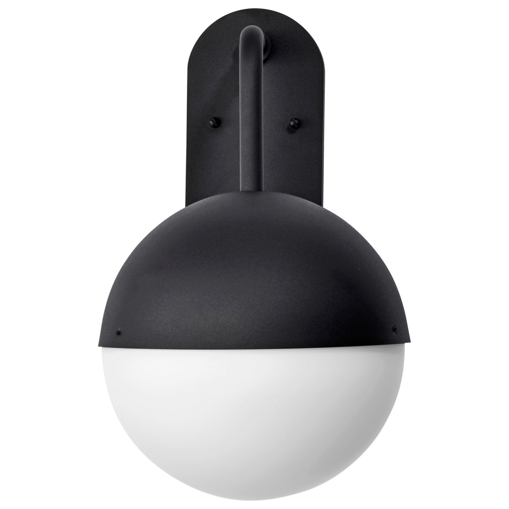 Atmosphere 17" LED Wall Lantern, Black Finish, Opal Glass - Bees Lighting