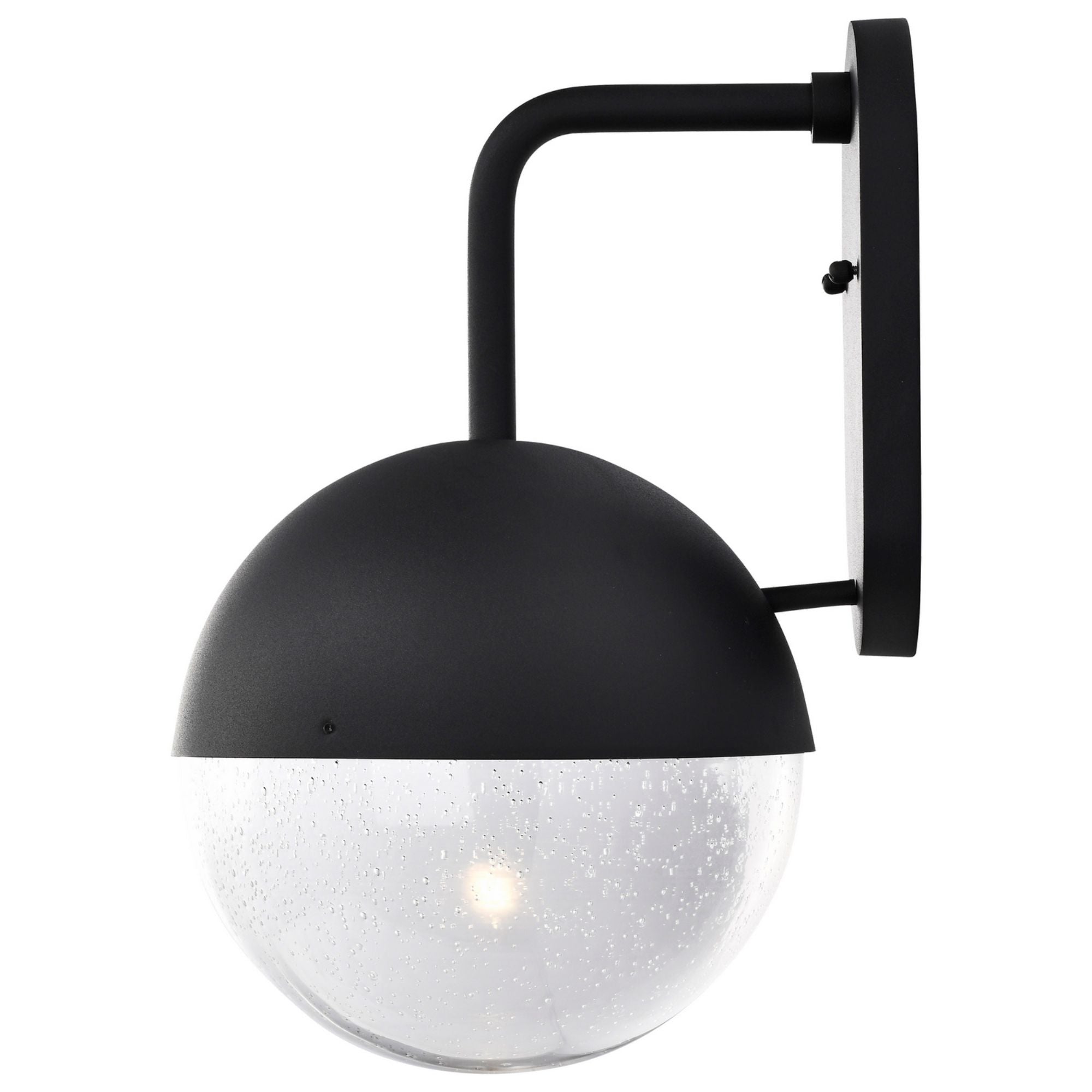 Atmosphere 17" LED Wall Lantern, Black Finish, Seeded Glass - Bees Lighting