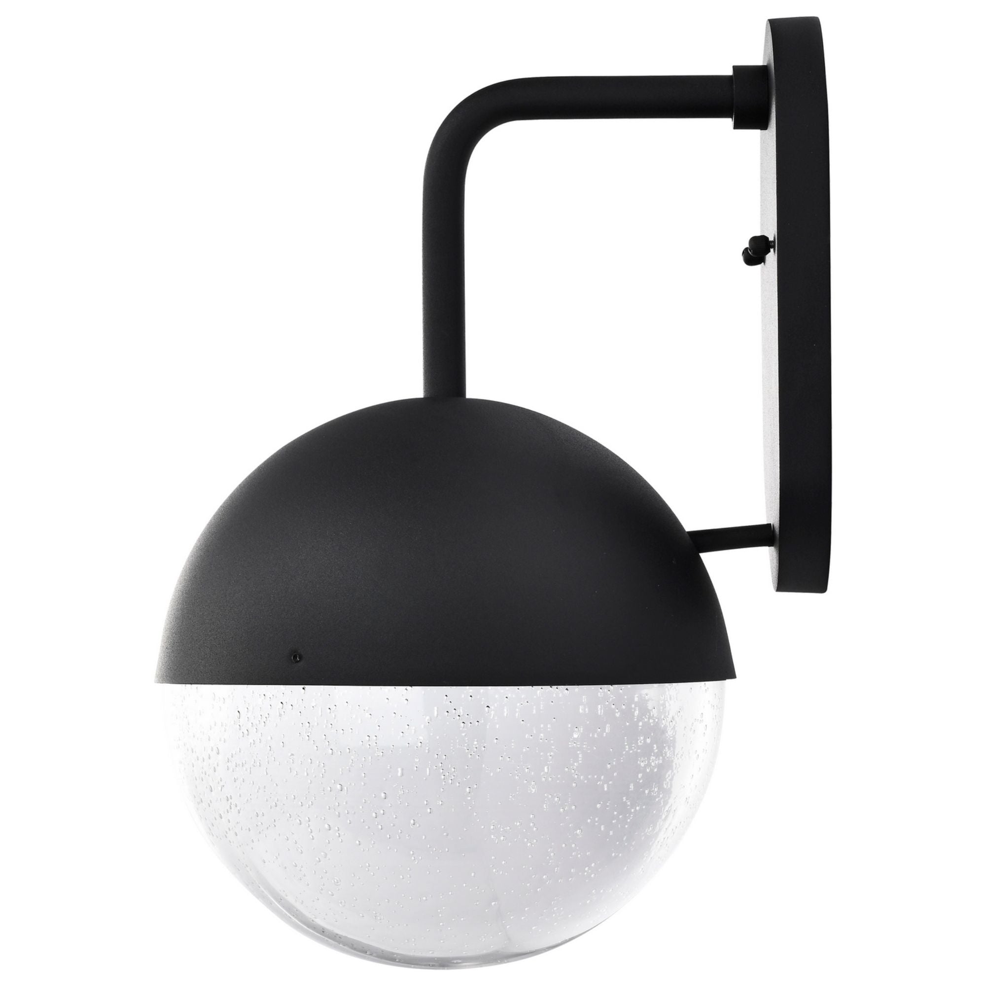 Atmosphere 17" LED Wall Lantern, Black Finish, Seeded Glass - Bees Lighting