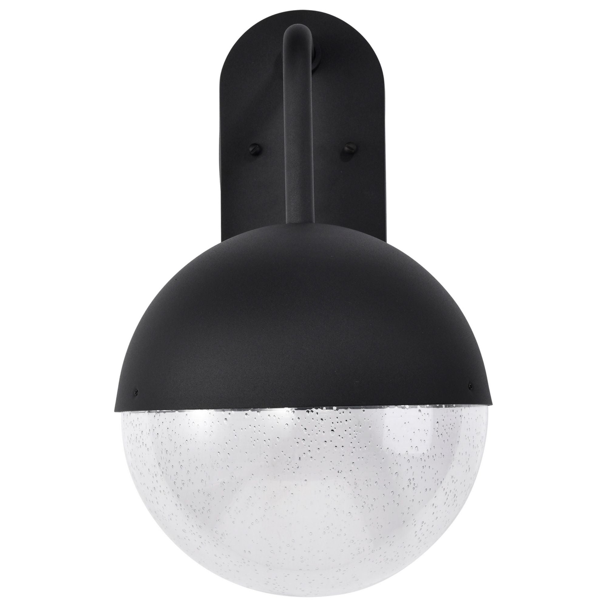Atmosphere 17" LED Wall Lantern, Black Finish, Seeded Glass - Bees Lighting