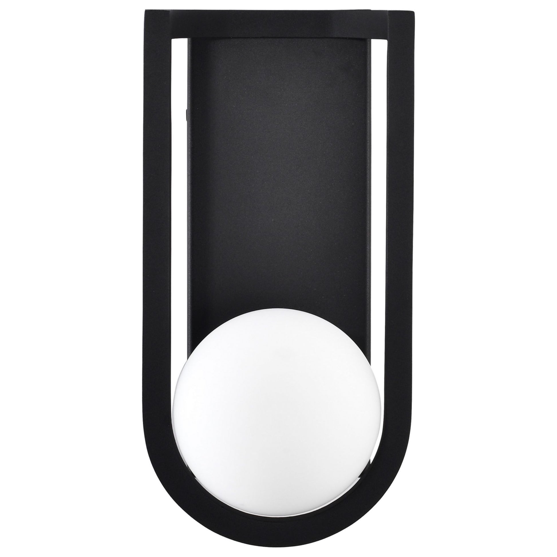 Cradle 12" LED Wall Lantern, Matte Black Finish - Bees Lighting