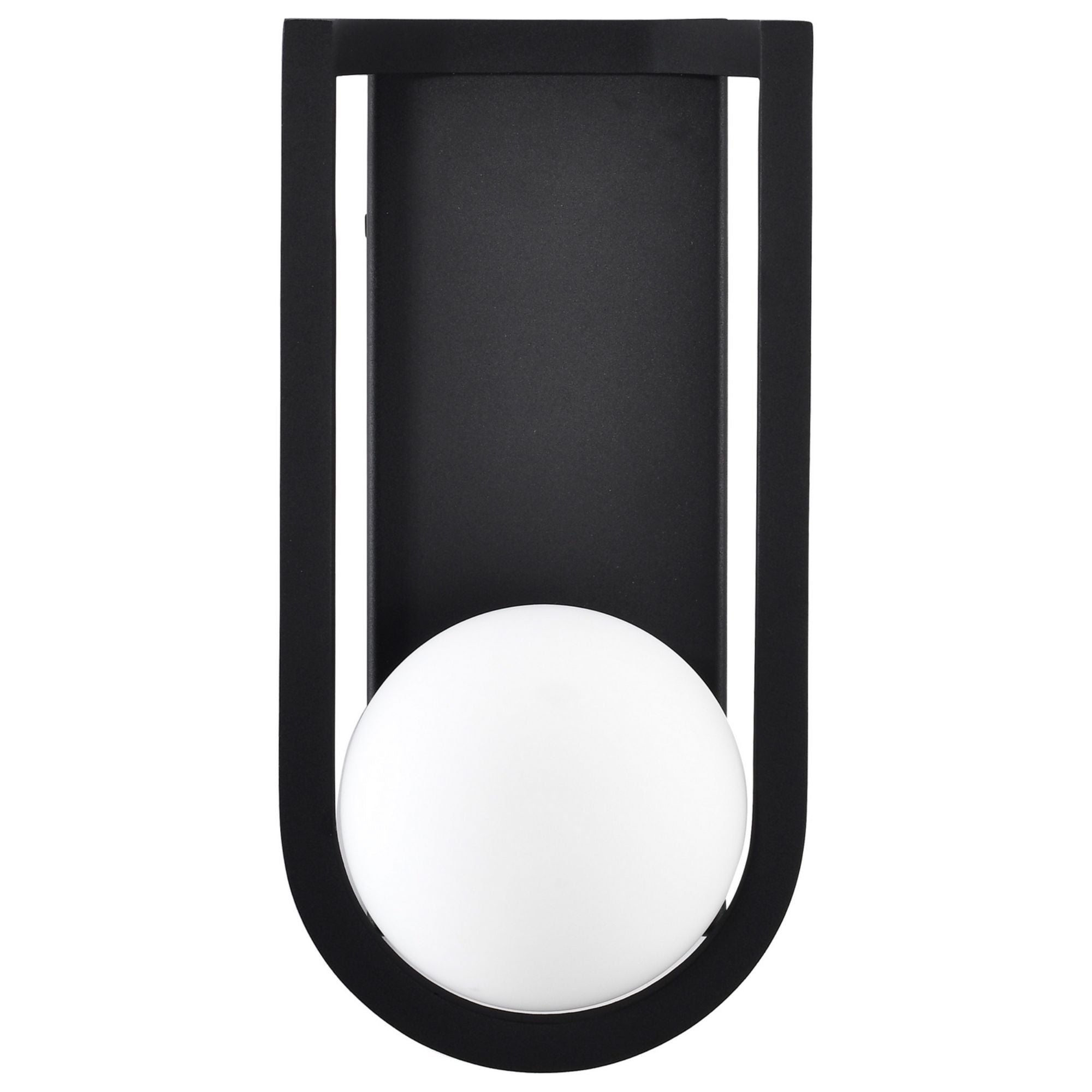 Cradle 12" LED Wall Lantern, Matte Black Finish - Bees Lighting
