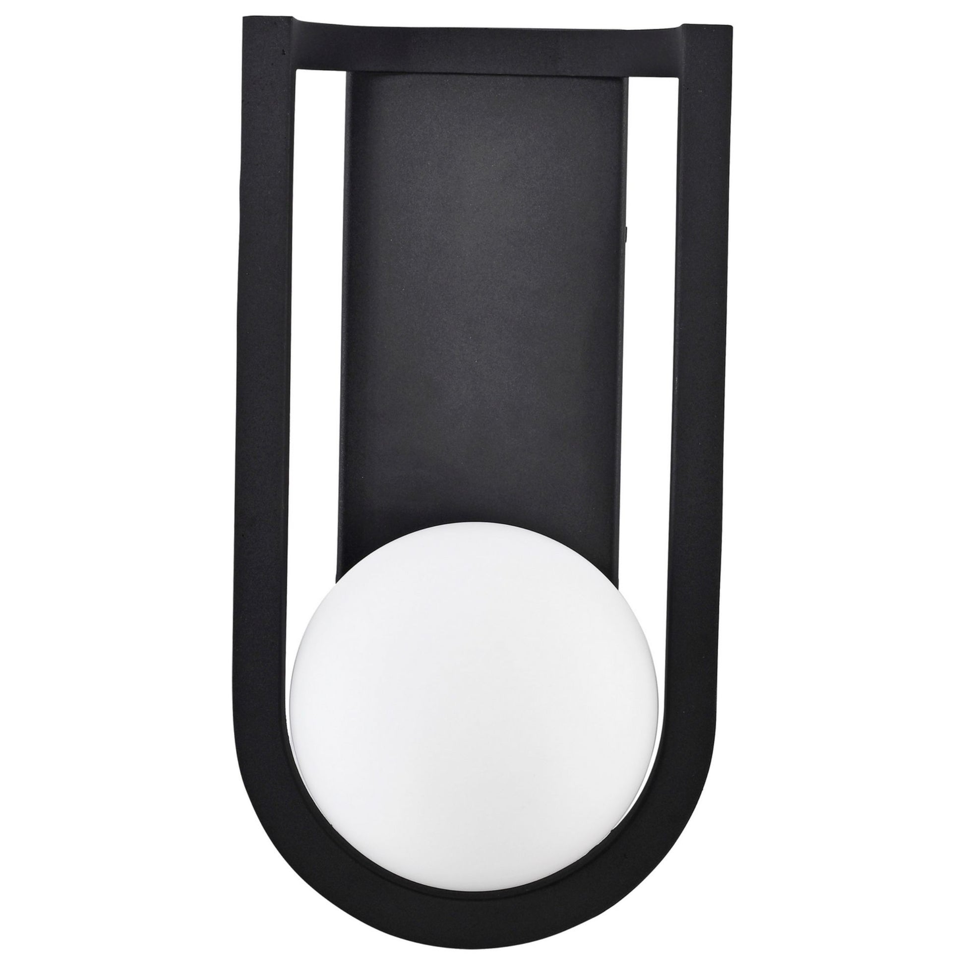 Cradle 15" LED Wall Lantern, Matte Black Finish - Bees Lighting