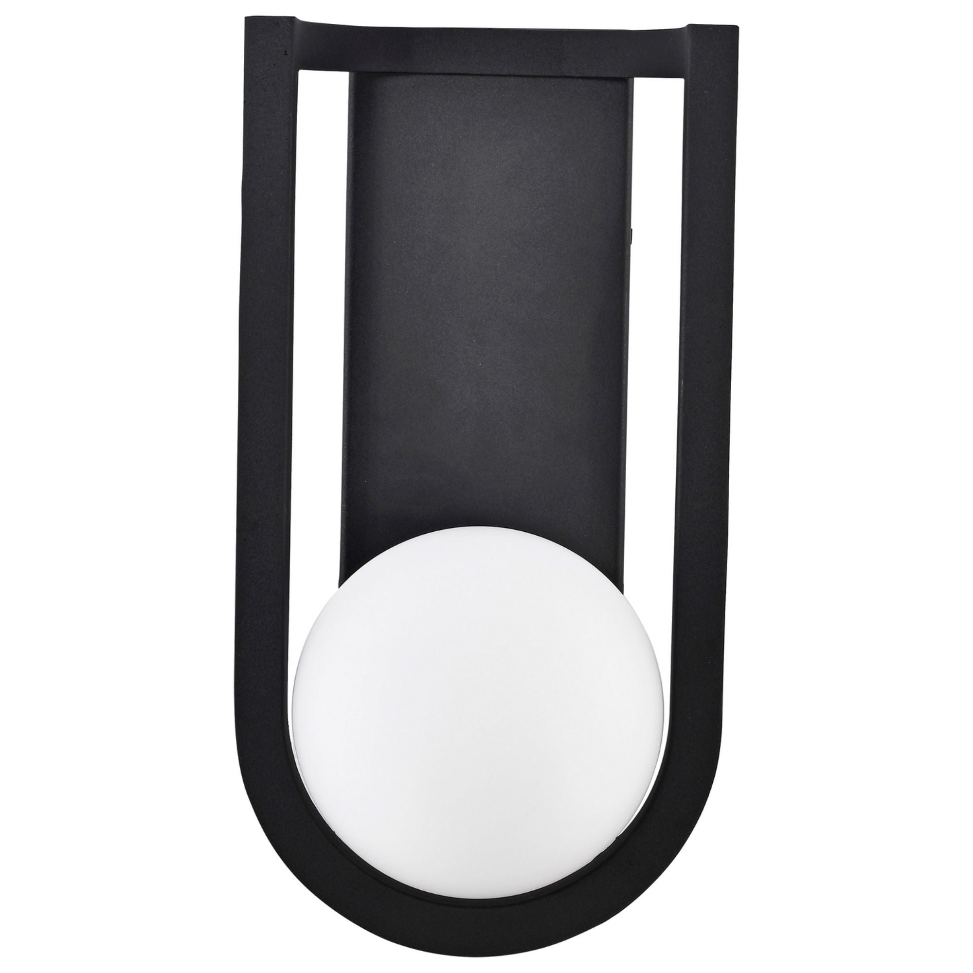 Cradle 15" LED Wall Lantern, Matte Black Finish - Bees Lighting