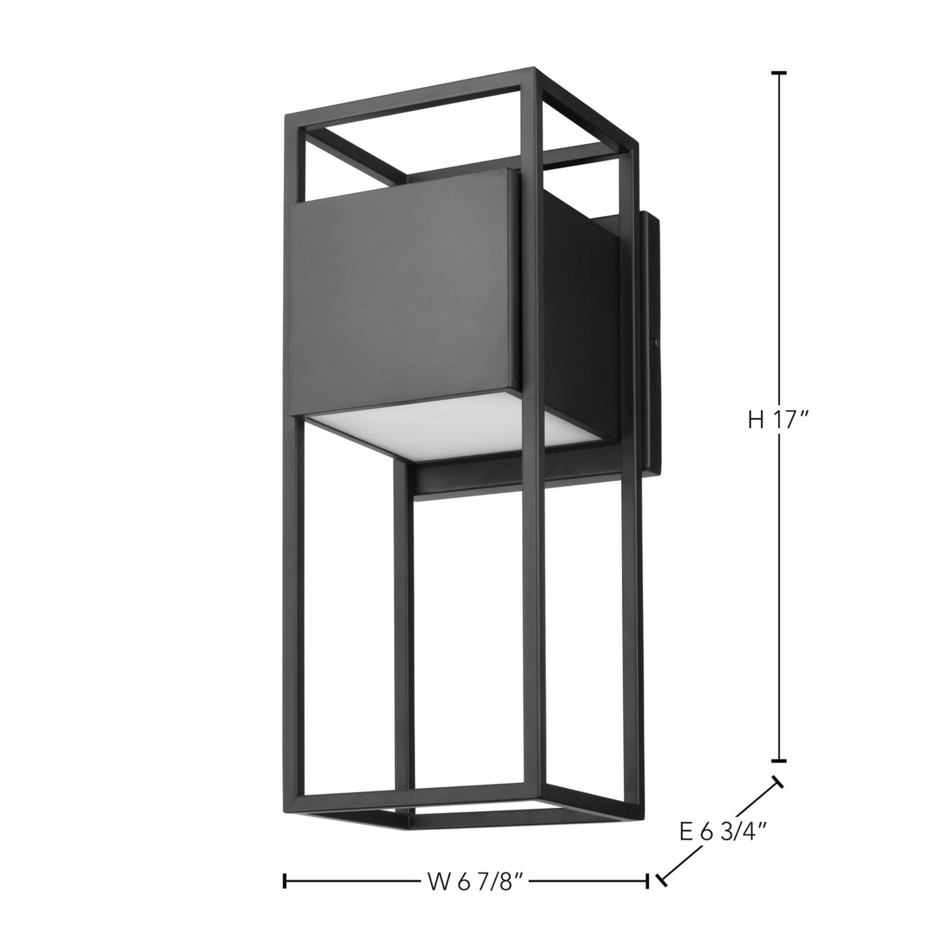 Supreme 17" LED Outdoor Wall Light, Black Finish - Bees Lighting