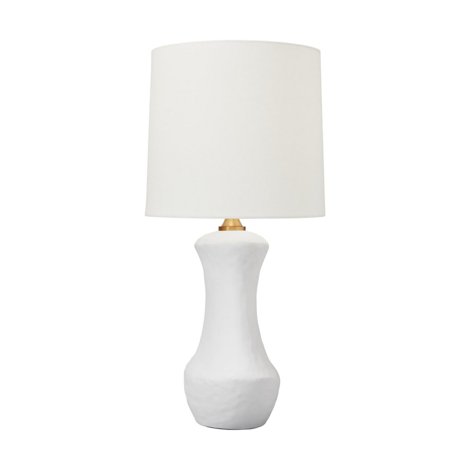 Bone Table Lamp, Matte White Ceramic Finish - Bees Lighting