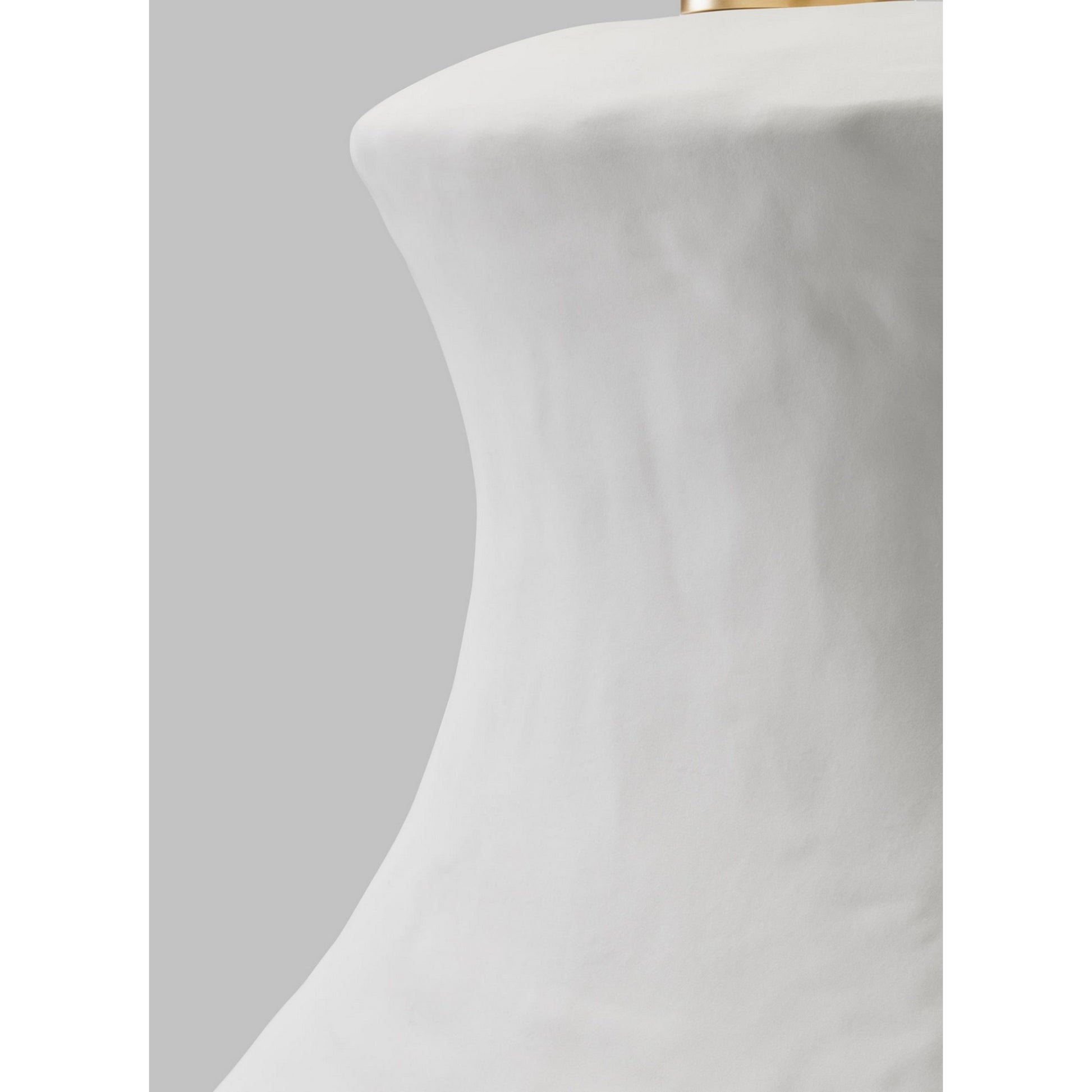 Bone Table Lamp, Matte White Ceramic Finish - Bees Lighting