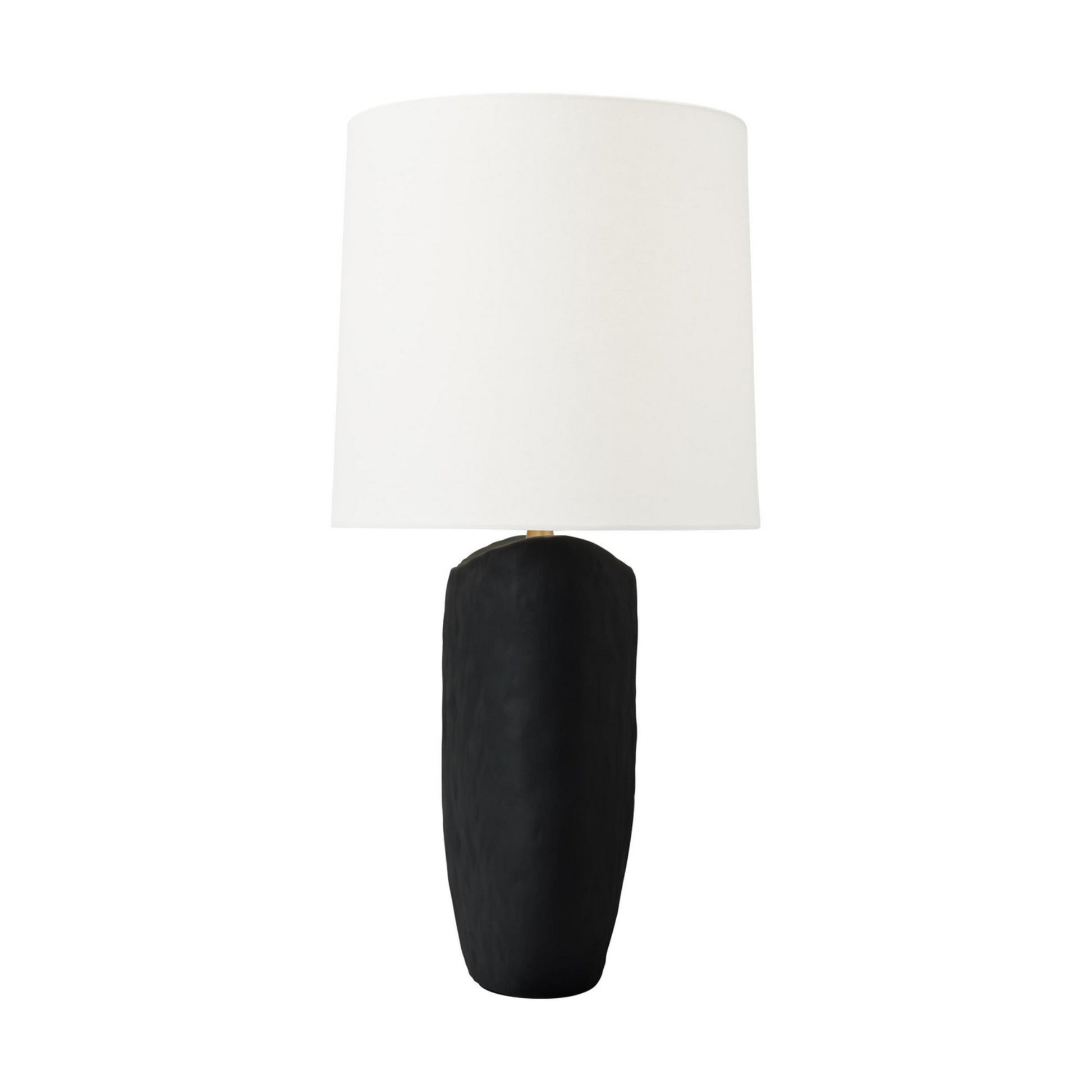 Cenotes Table Lamp, Rough Black Ceramic Finish - Bees Lighting