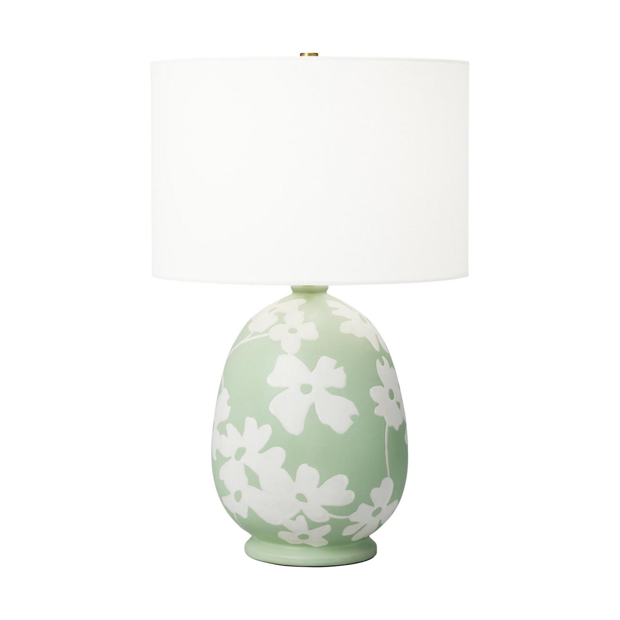 Lila Table Lamp, Semi Matte Green Finish - Bees Lighting