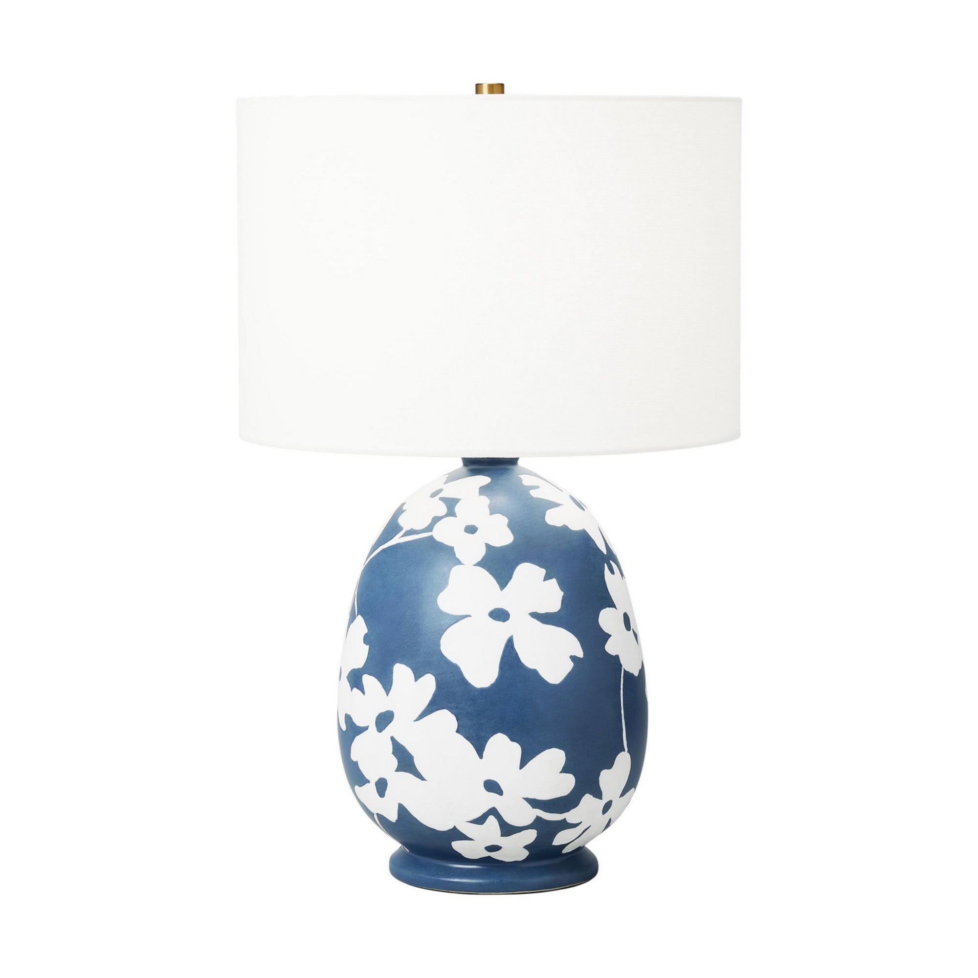 Lila Table Lamp, Semi Matte Navy Blue Finish - Bees Lighting