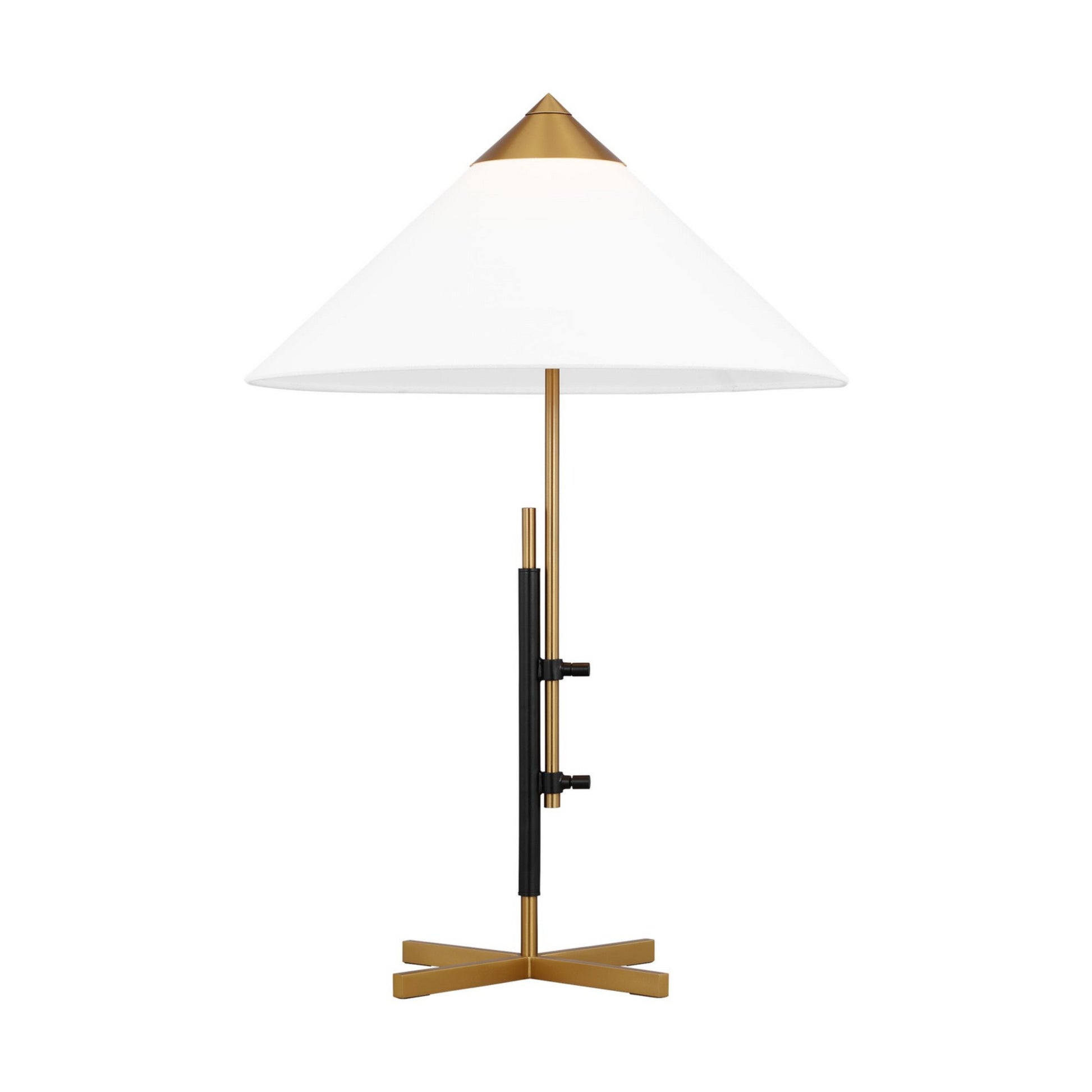 Franklin Table Lamp Burnished Brass and Deep Bronze Finish - Bees Lighting