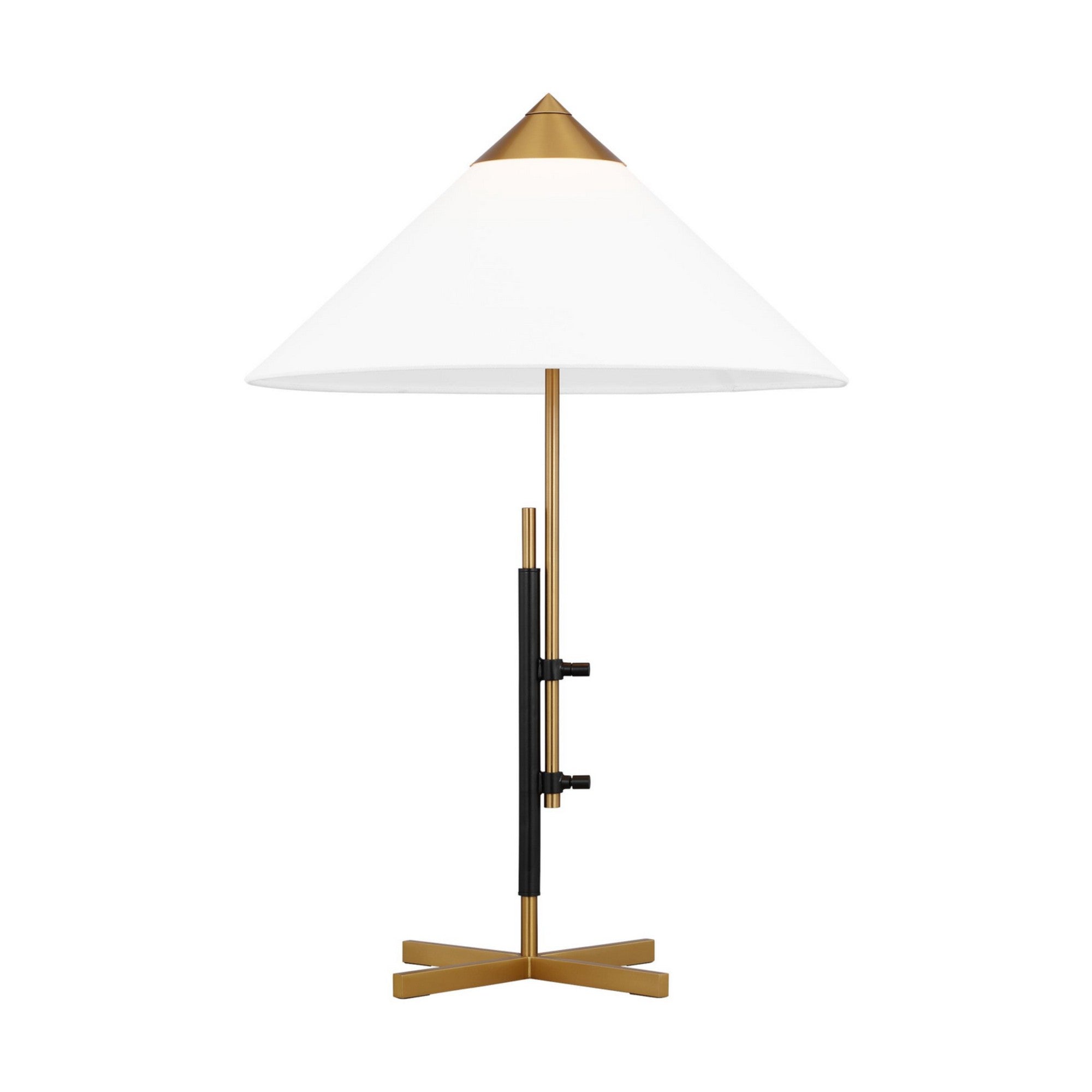 Franklin Table Lamp Burnished Brass and Deep Bronze Finish - Bees Lighting