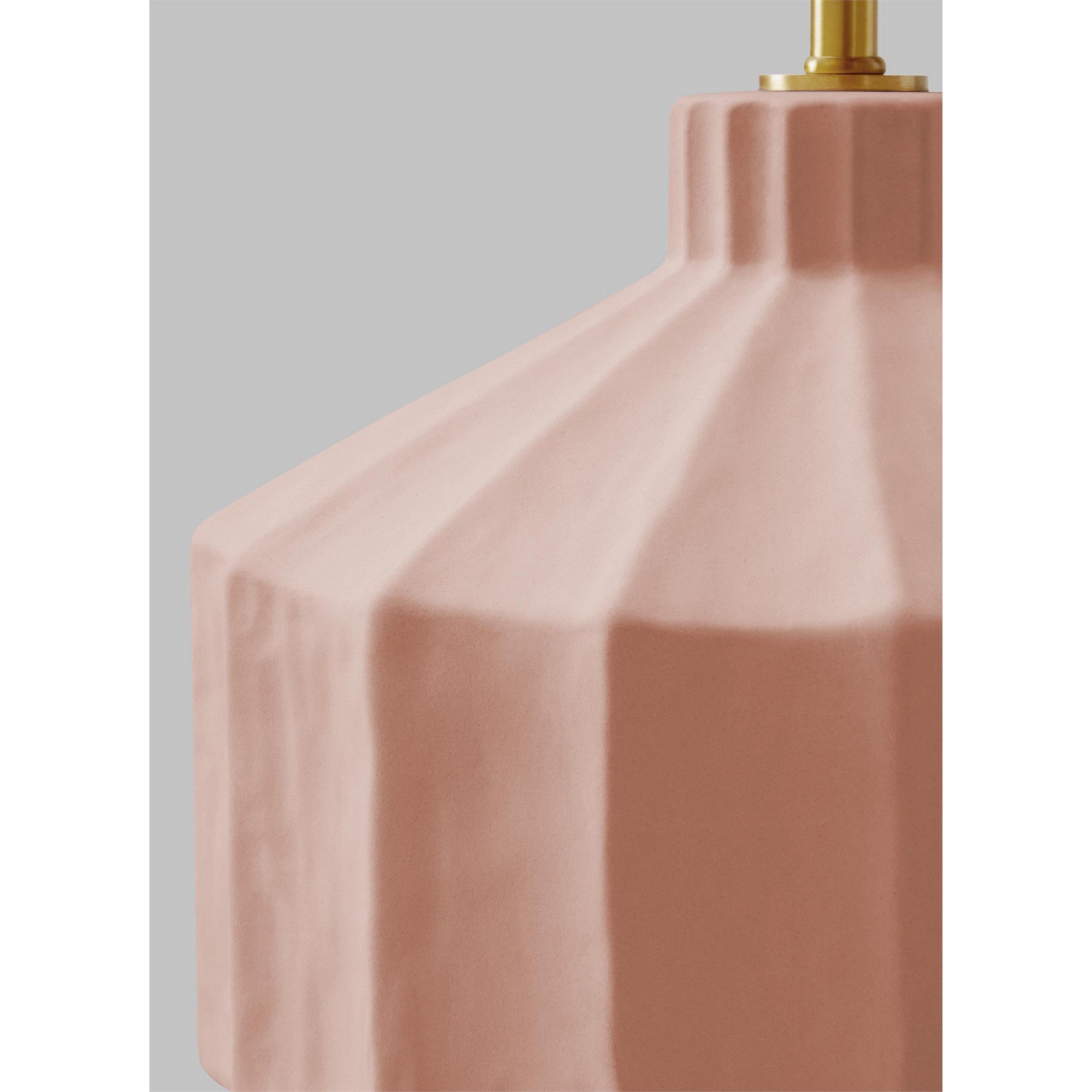 Veneto 17" Small Table Lamp, Dusty Rose Finish - Bees Lighting
