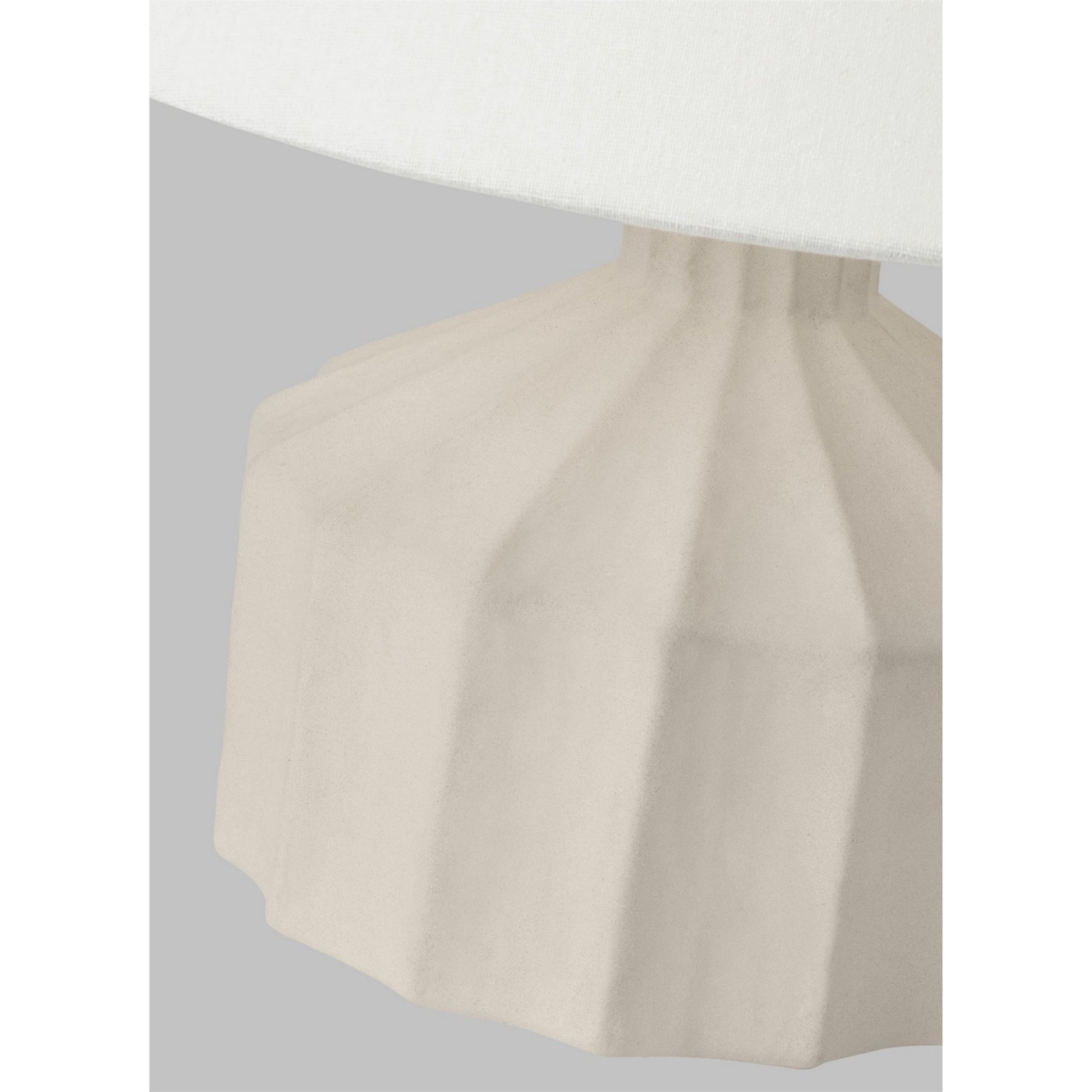 Veneto 17" Small Table Lamp, Matte Concrete Finish - Bees Lighting