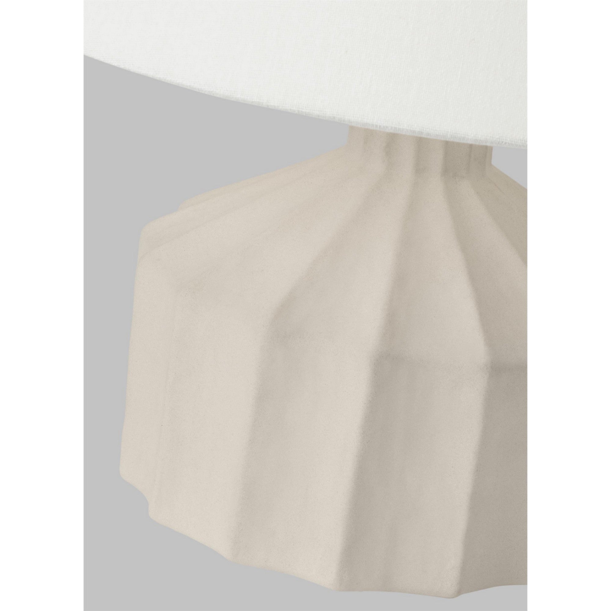 Veneto 17" Small Table Lamp, Matte Concrete Finish - Bees Lighting