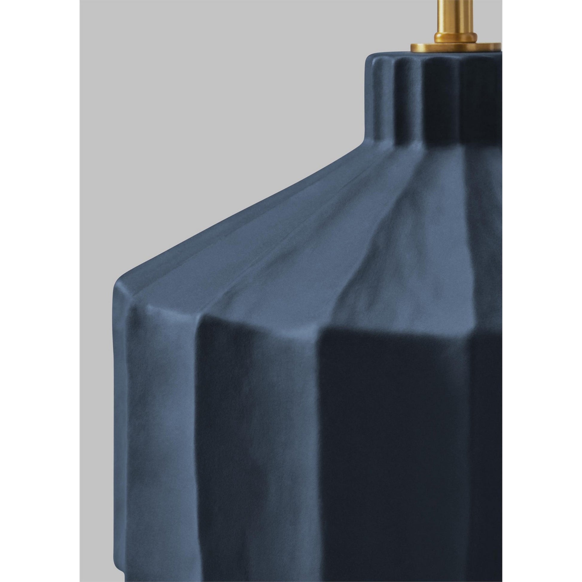 Veneto 17" Small Table Lamp, Matte Medium Blue Wash Finish - Bees Lighting